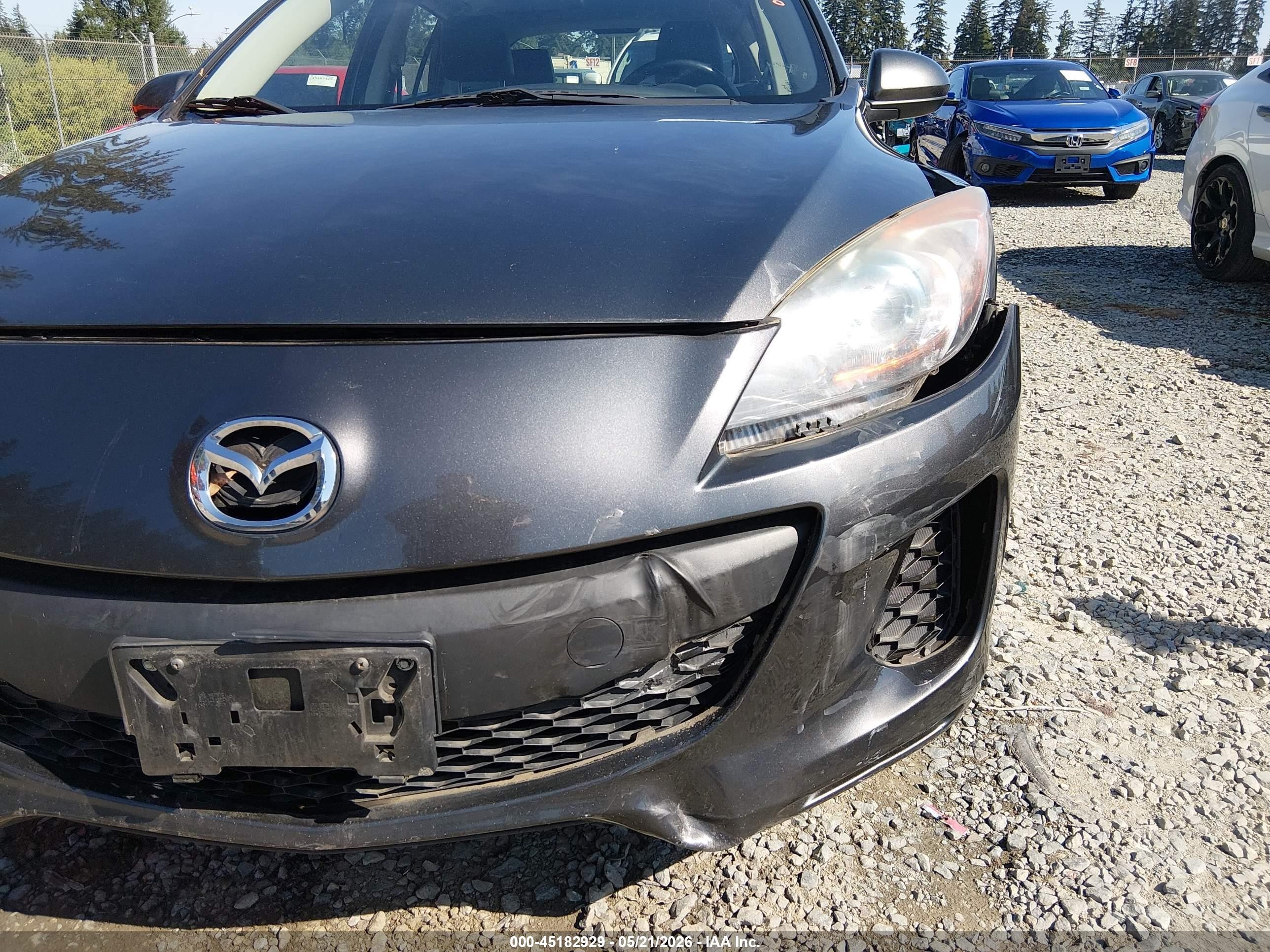 2013 Mazda Mazda3 I Grand Touring Серый vin: JM1BL1MP6D1785136