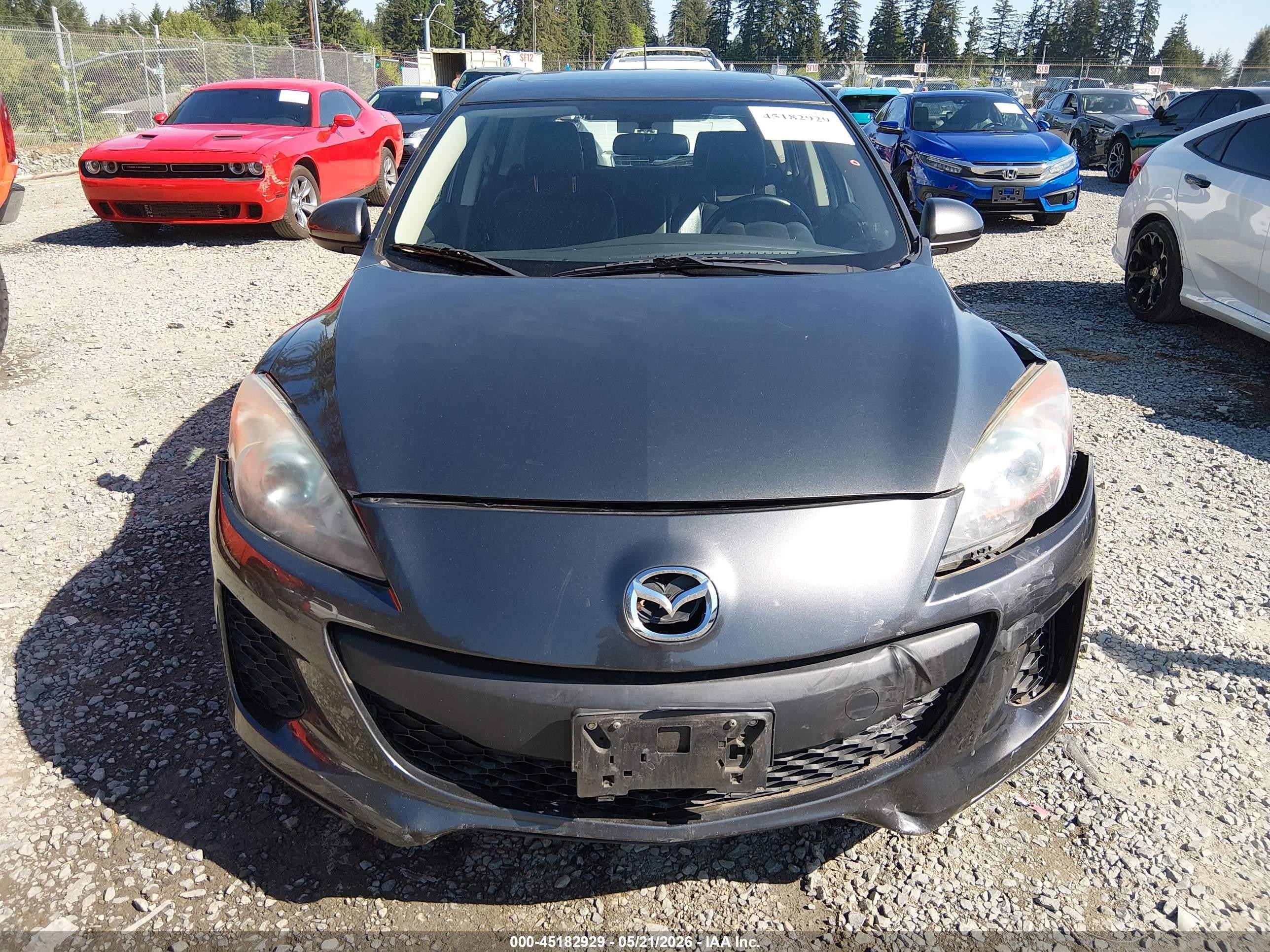 2013 Mazda Mazda3 I Grand Touring Серый vin: JM1BL1MP6D1785136