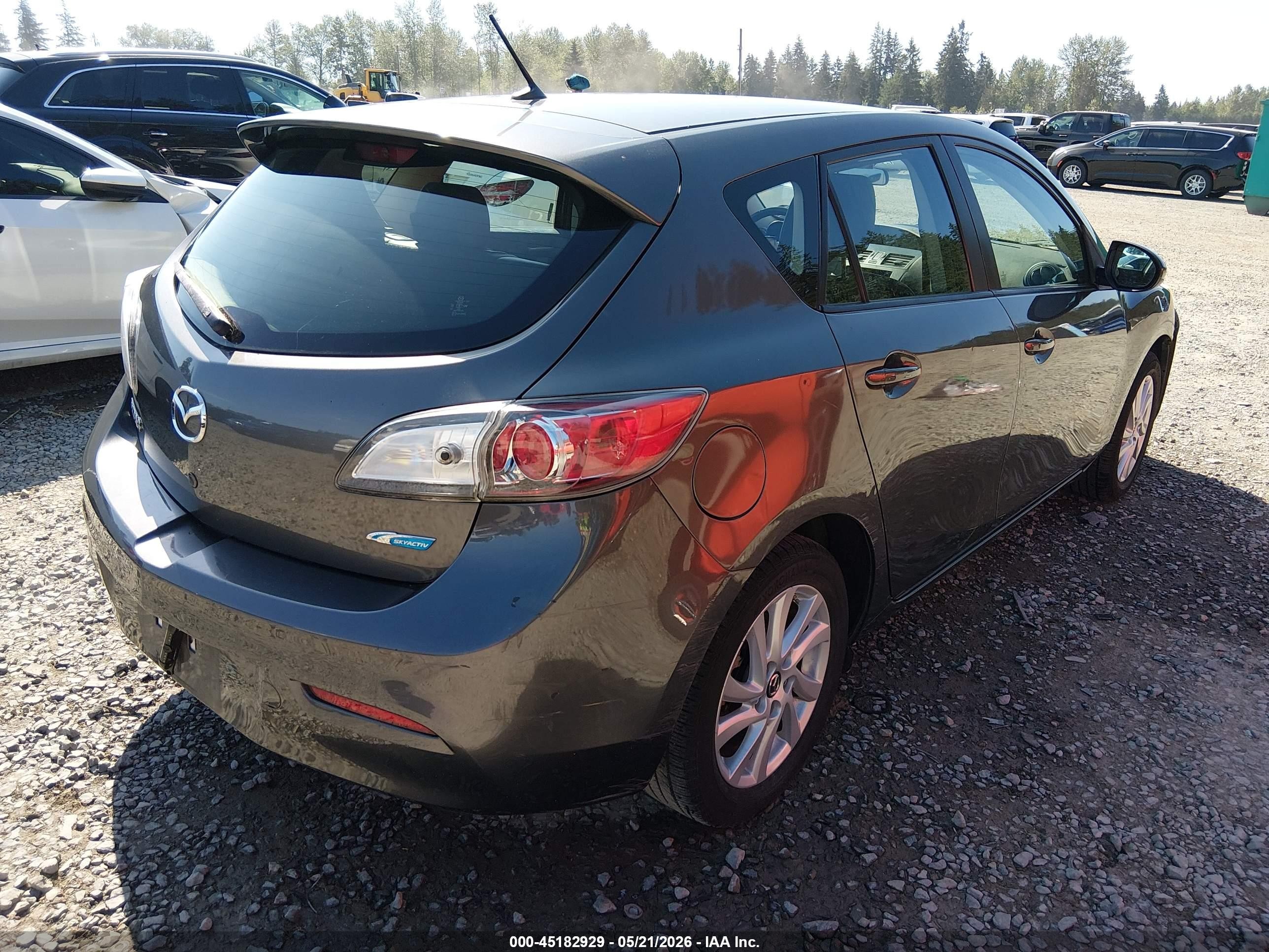 2013 Mazda Mazda3 I Grand Touring Серый vin: JM1BL1MP6D1785136
