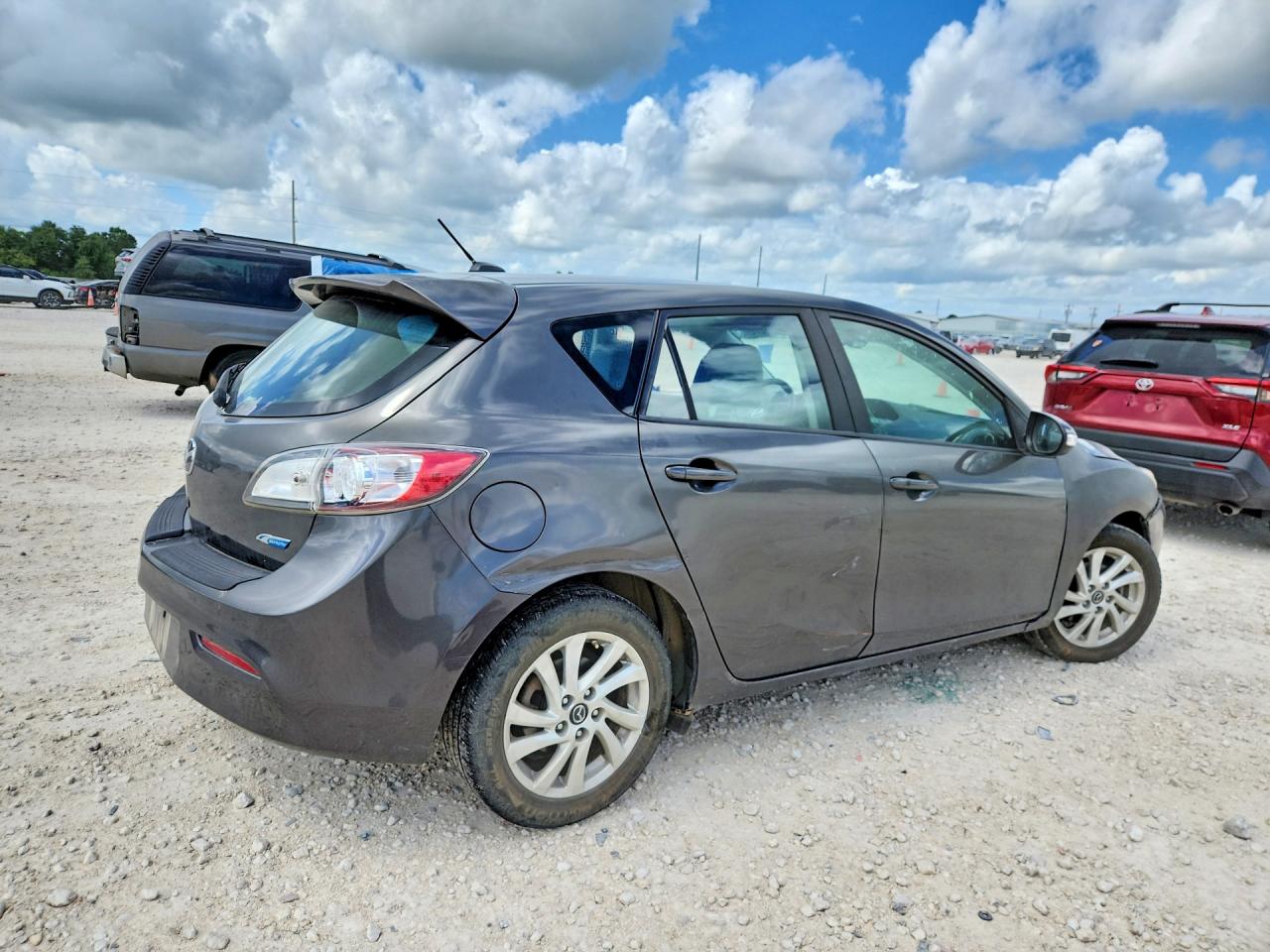 2013 Mazda 3 I Gray vin: JM1BL1MP8D1791696