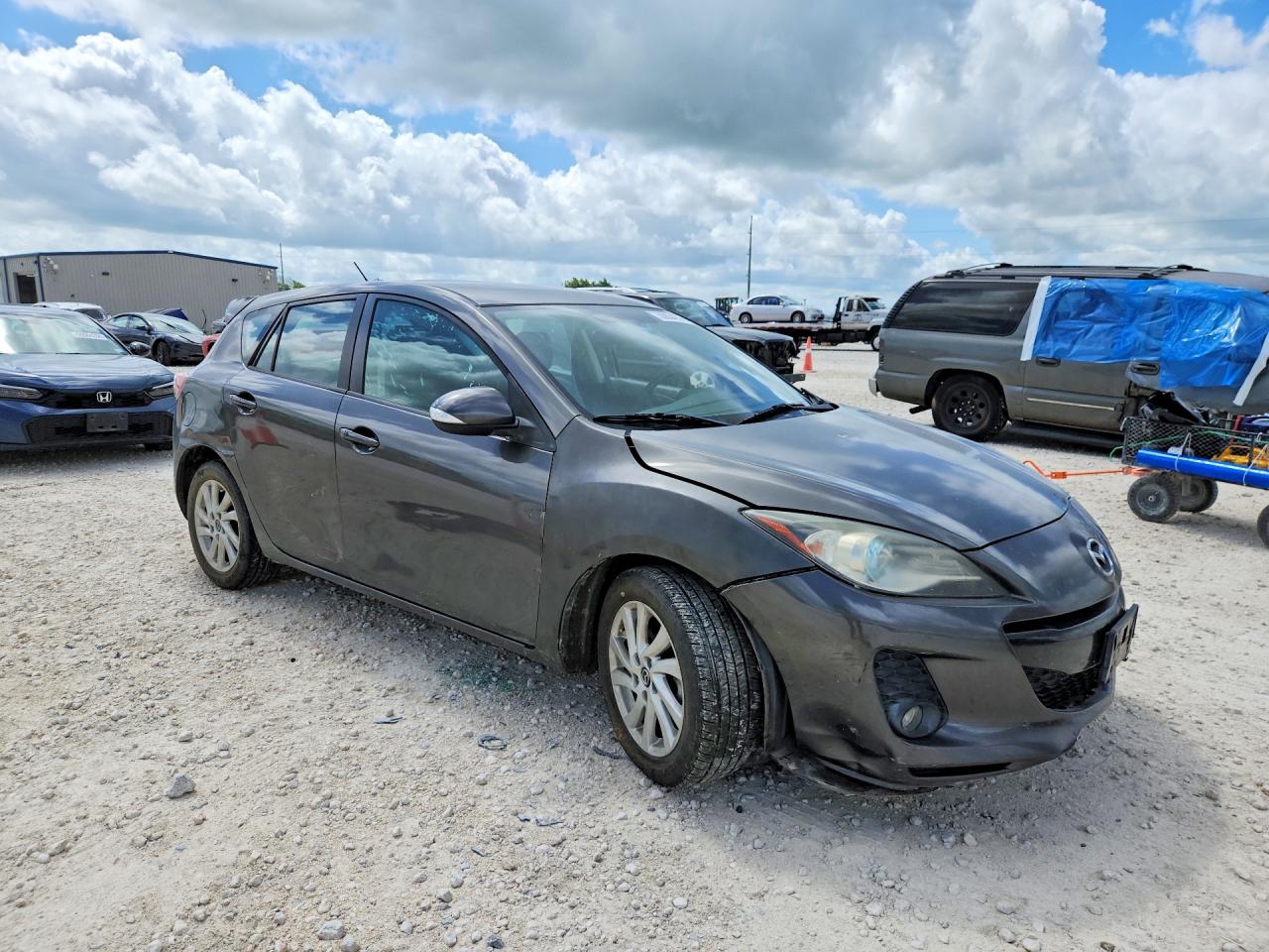 2013 Mazda 3 I Gray vin: JM1BL1MP8D1791696