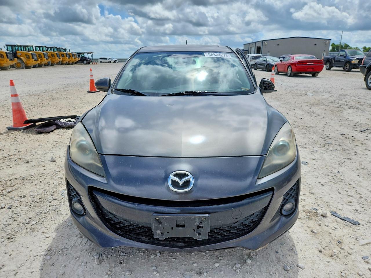 2013 Mazda 3 I Gray vin: JM1BL1MP8D1791696