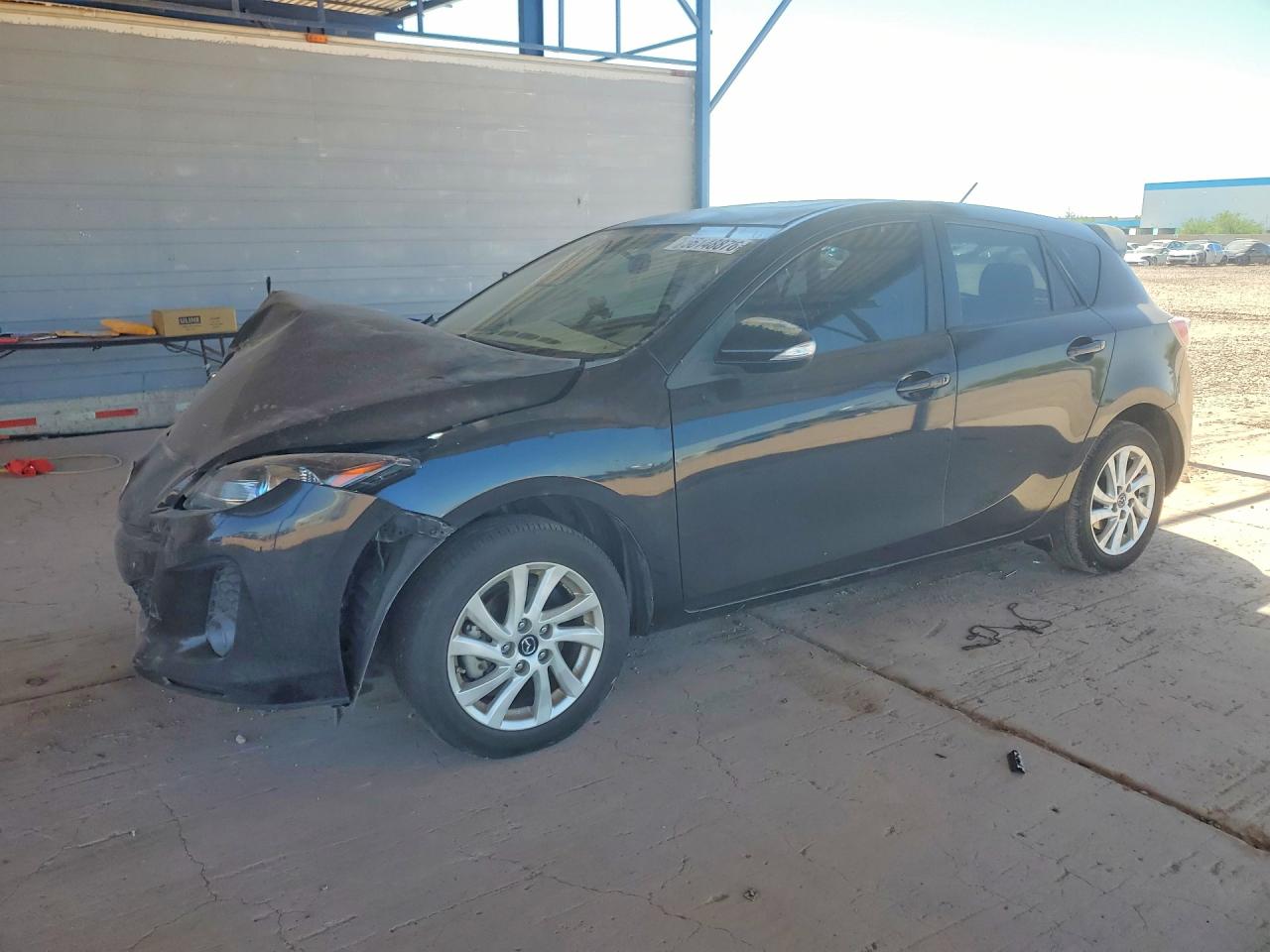 2013 Mazda 3 I Black vin: JM1BL1MPXD1737350