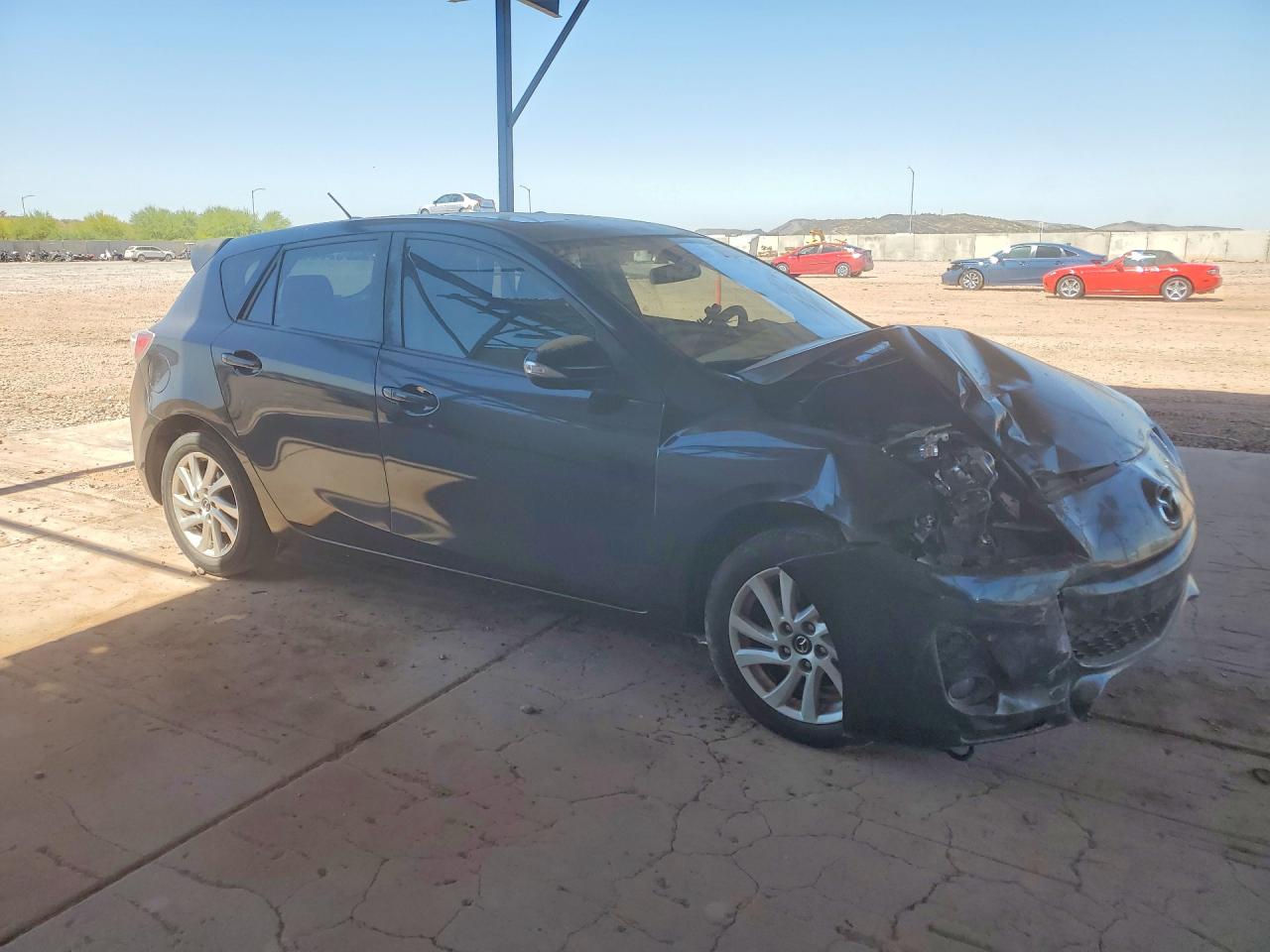 2013 Mazda 3 I Black vin: JM1BL1MPXD1737350