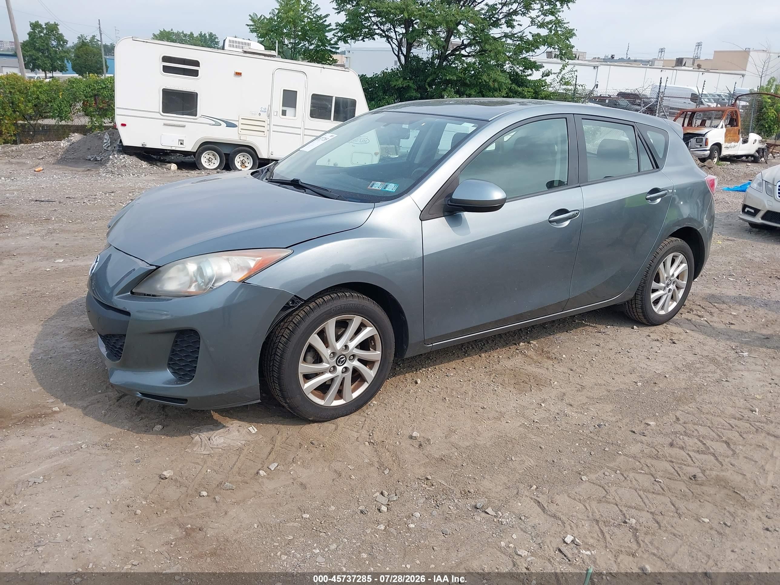 2013 Mazda Mazda3 I Grand Touring Серый vin: JM1BL1MPXD1789948