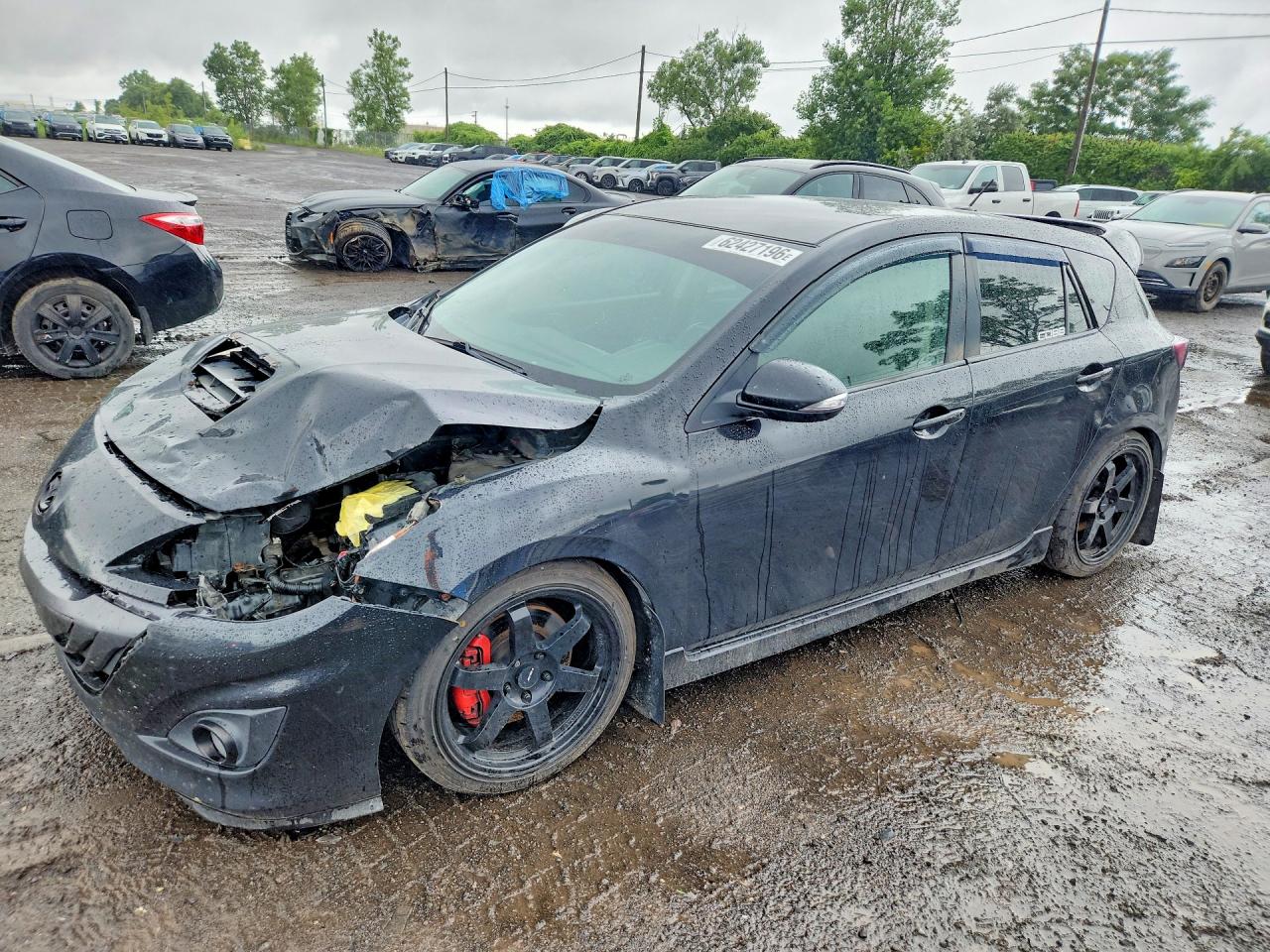 2012 Mazda Speed 3 Black vin: JM1BL1N39C1668936