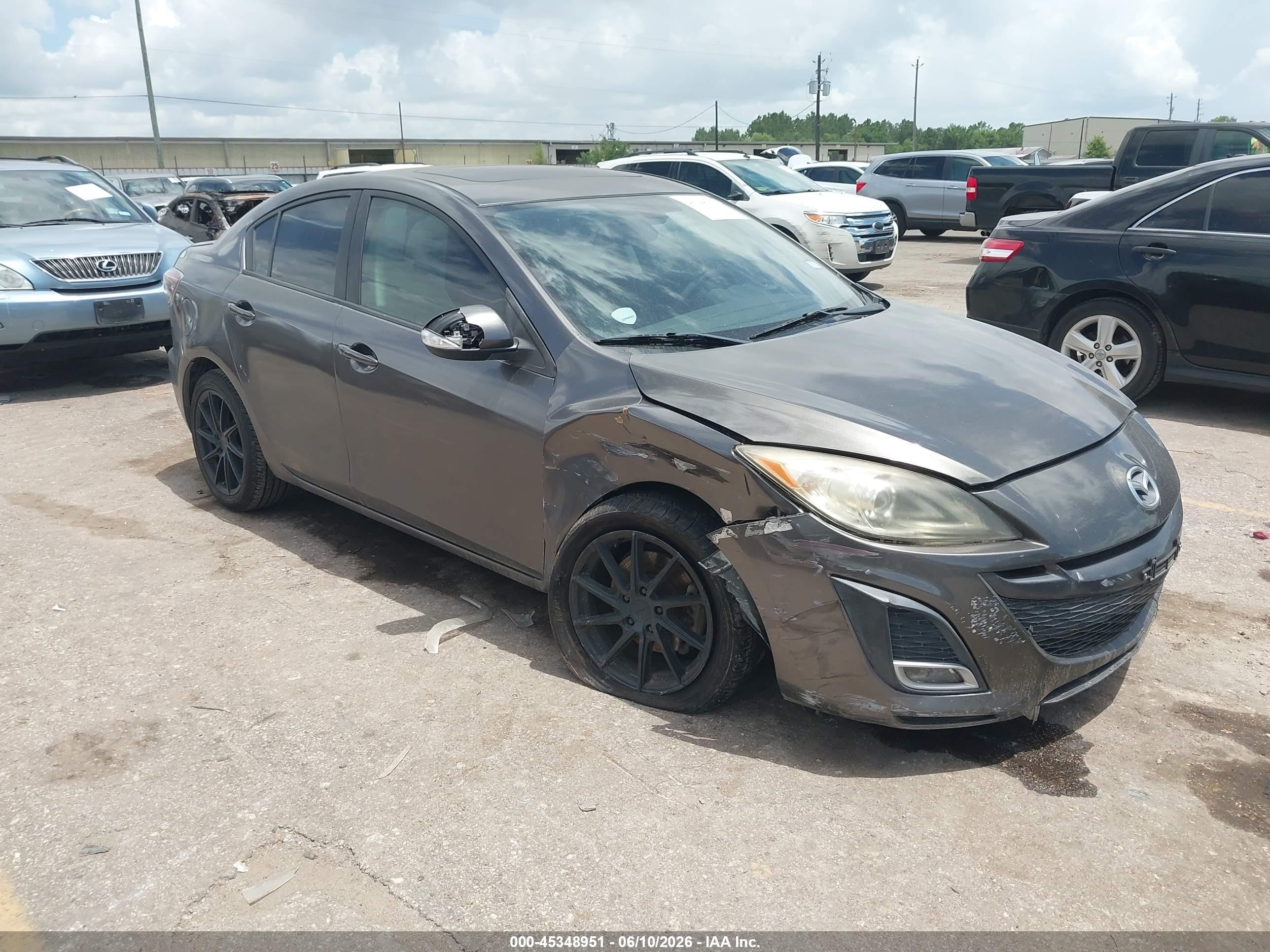 2010 Mazda Mazda3 S Grand Touring Gray vin: JM1BL1S50A1158946