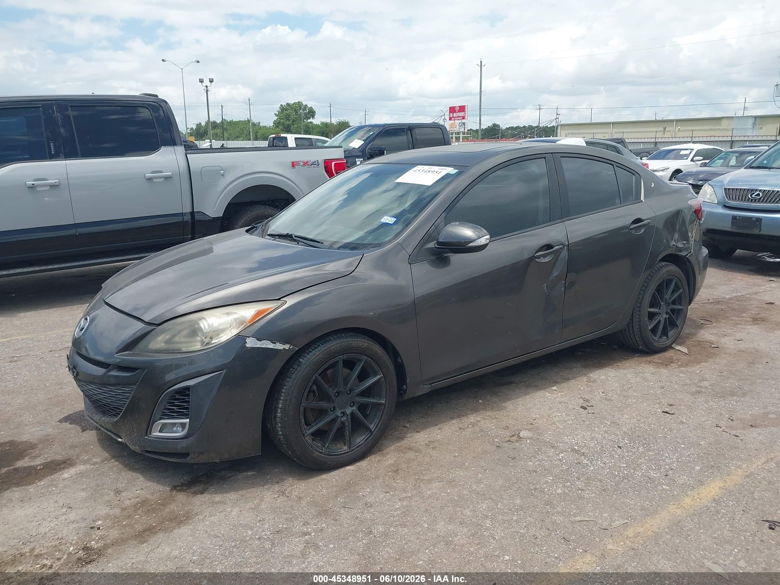 2010 Mazda Mazda3 S Grand Touring Gray vin: JM1BL1S50A1158946