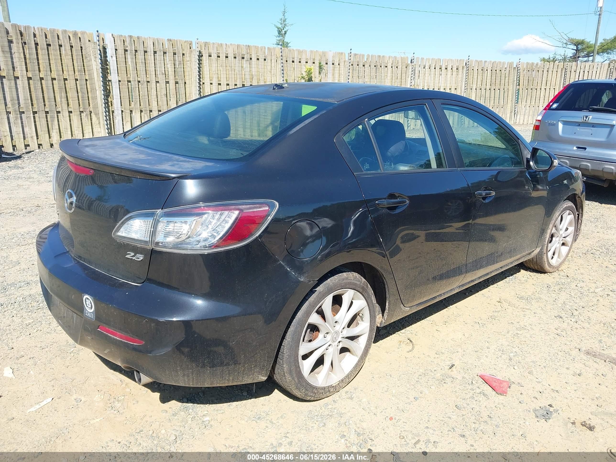 2010 Mazda Mazda3 S Grand Touring Черный vin: JM1BL1S50A1224976