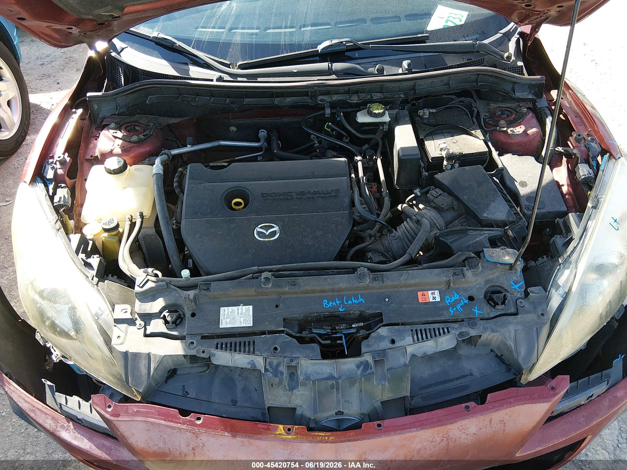 2010 Mazda Mazda3 S Grand Touring Burgundy vin: JM1BL1S50A1250462