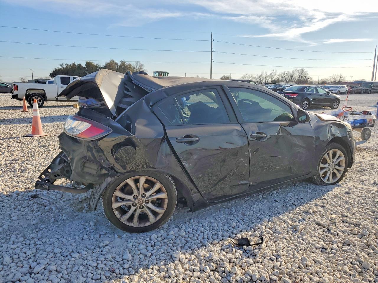 2010 Mazda 3 S Black vin: JM1BL1S51A1171964