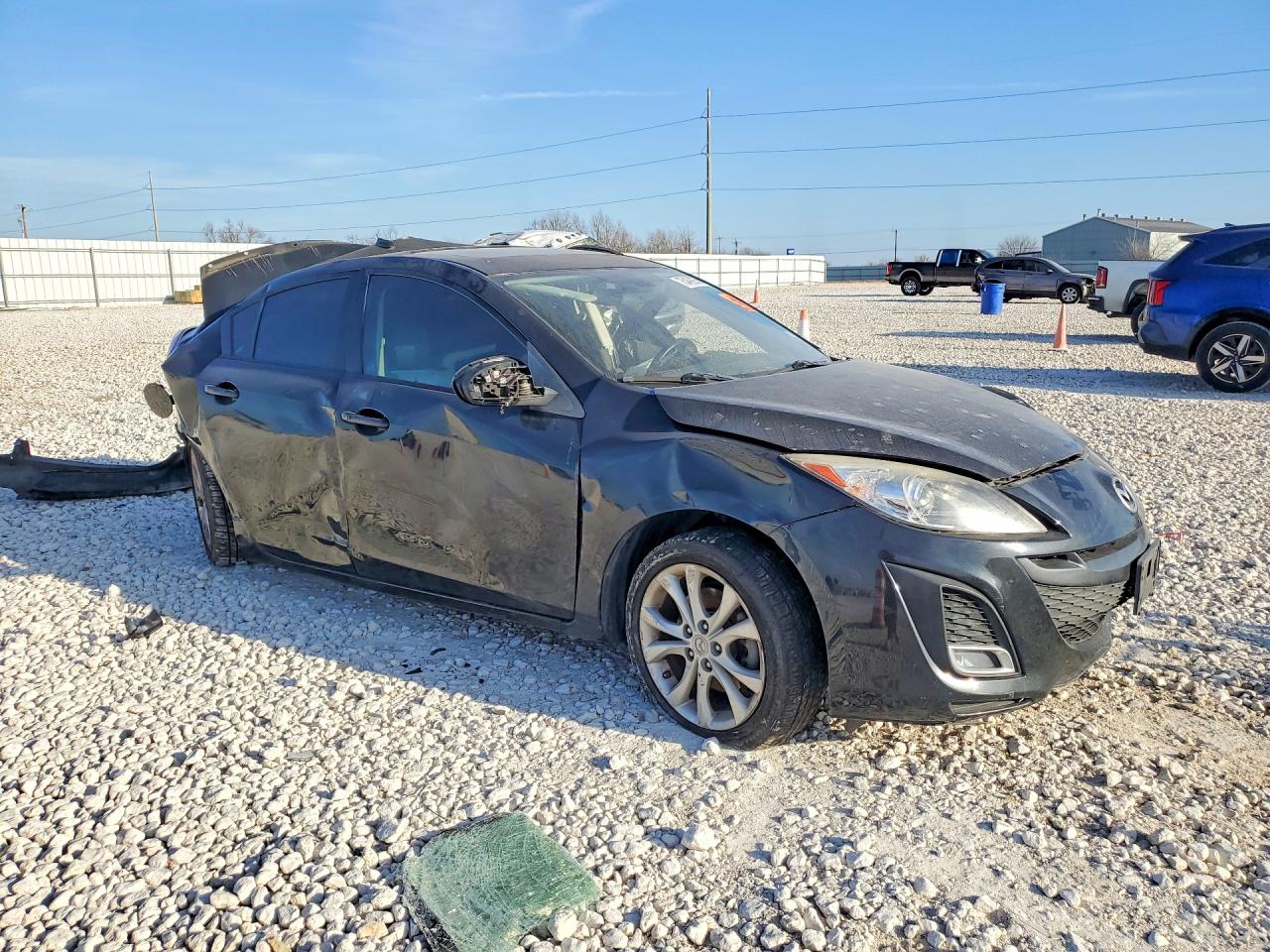 2010 Mazda 3 S Black vin: JM1BL1S51A1171964