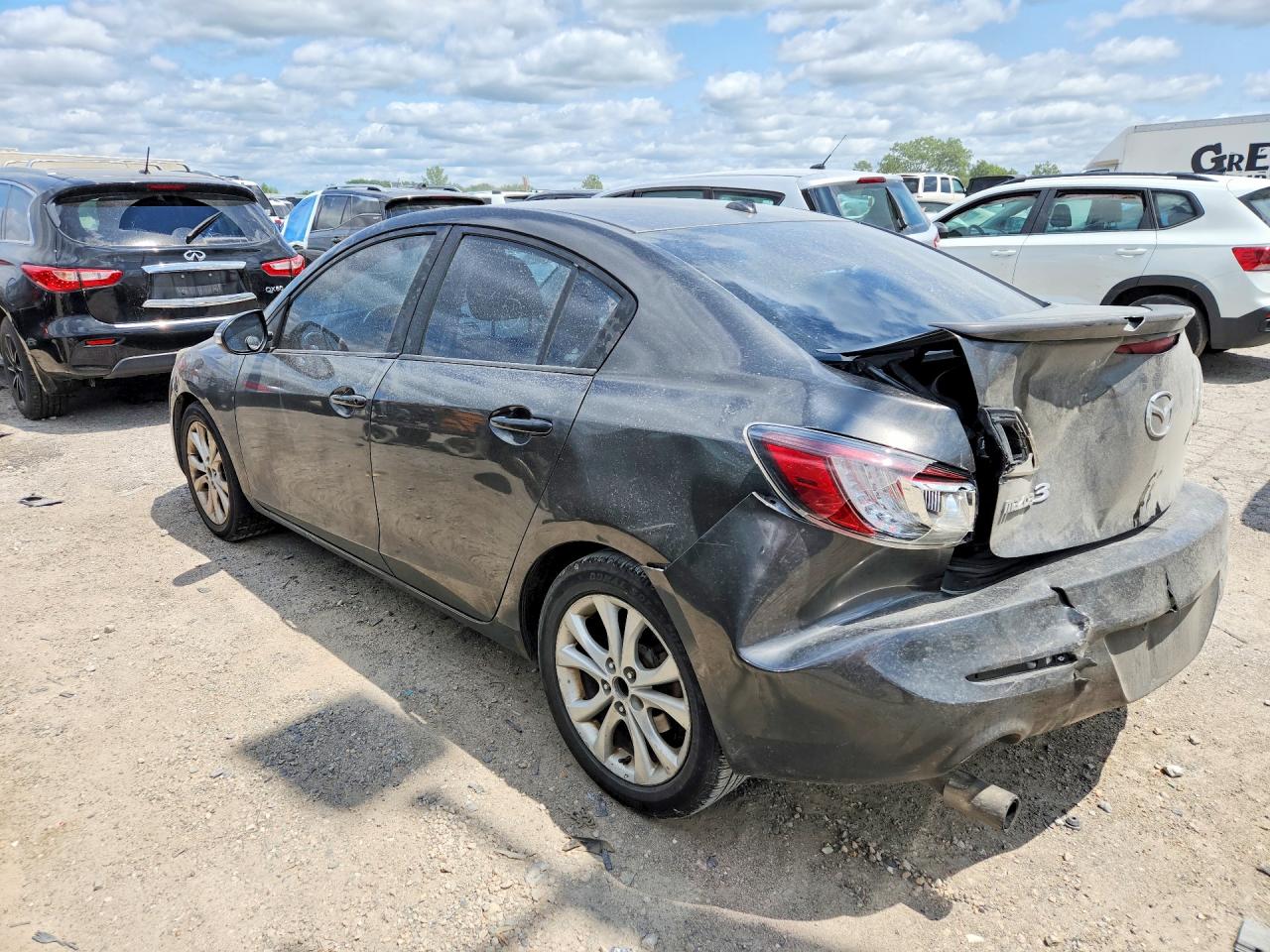 2010 Mazda 3 S Gray vin: JM1BL1S51A1230060