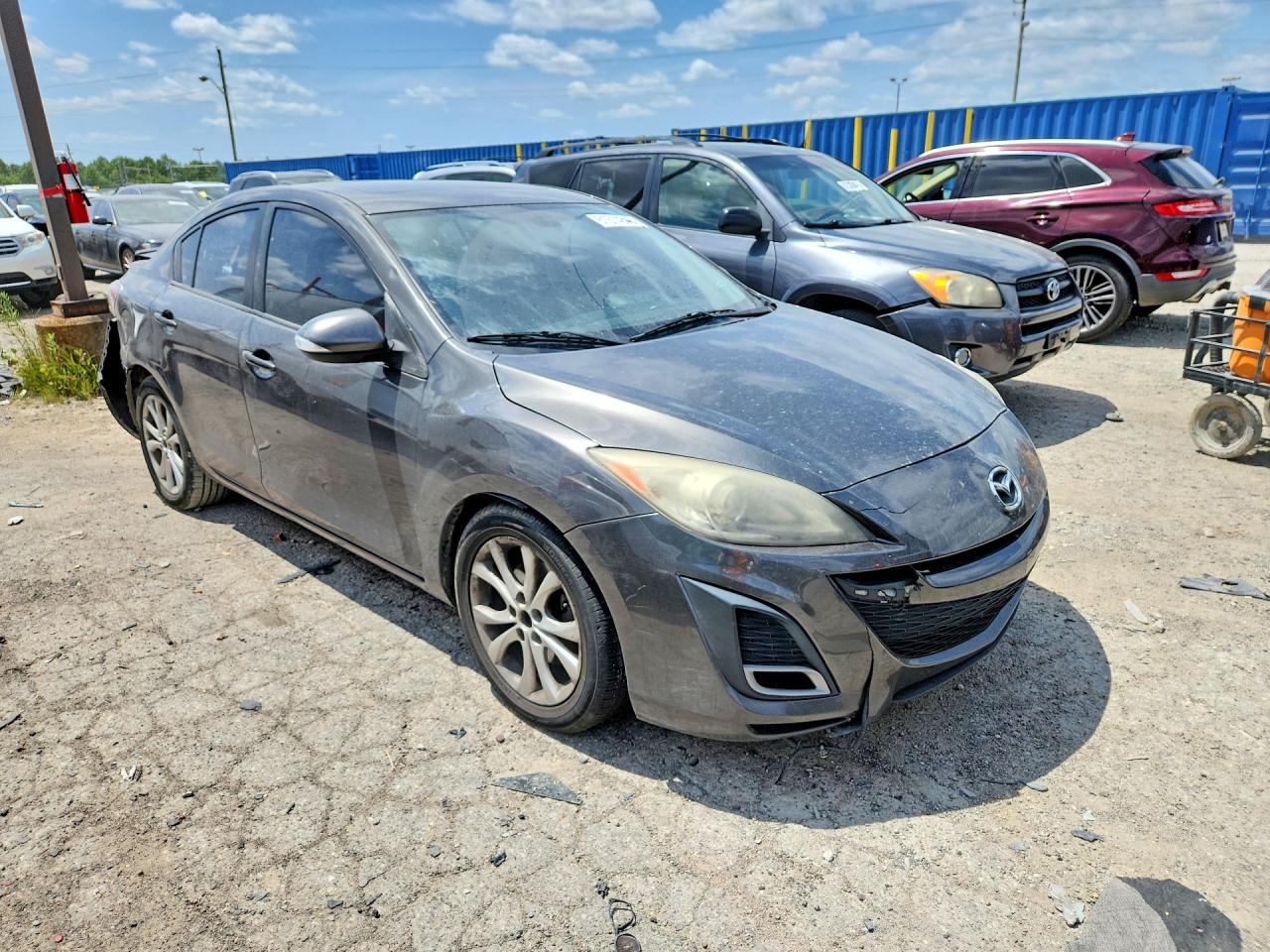 2010 Mazda 3 S Gray vin: JM1BL1S51A1230060