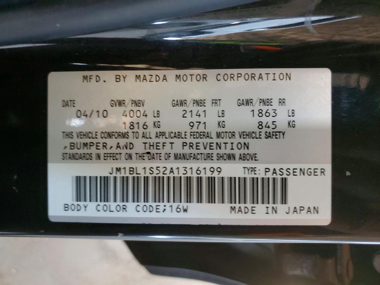 2010 Mazda 3 S Charcoal vin: JM1BL1S52A1316199