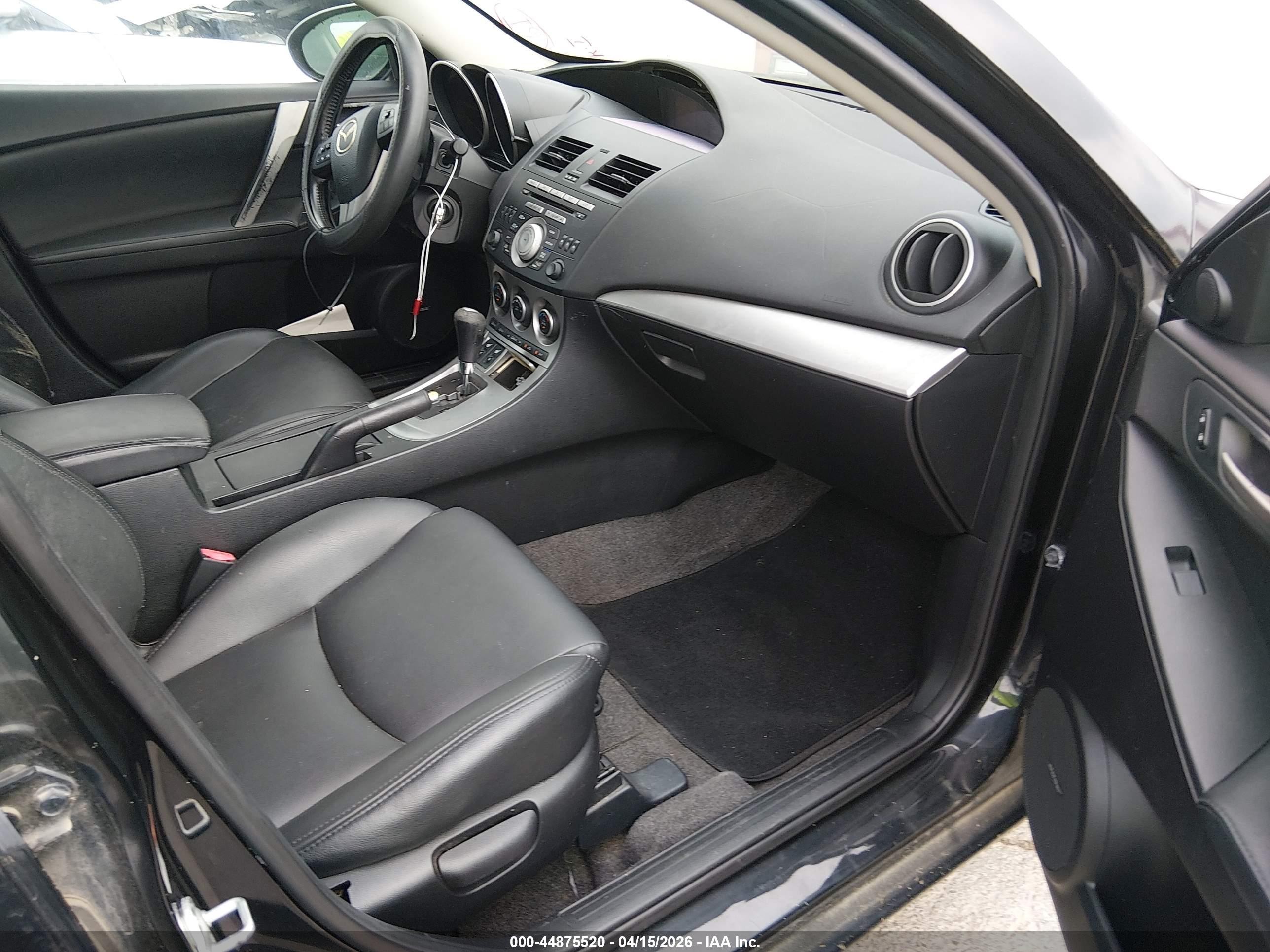 2010 Mazda Mazda3 S Grand Touring Black vin: JM1BL1S54A1198026