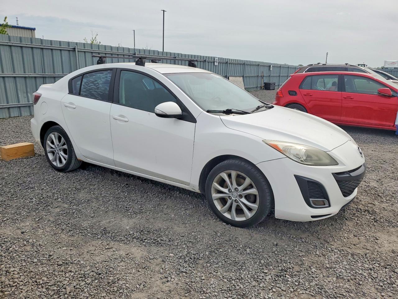 2010 Mazda 3 S White vin: JM1BL1S54A1201653
