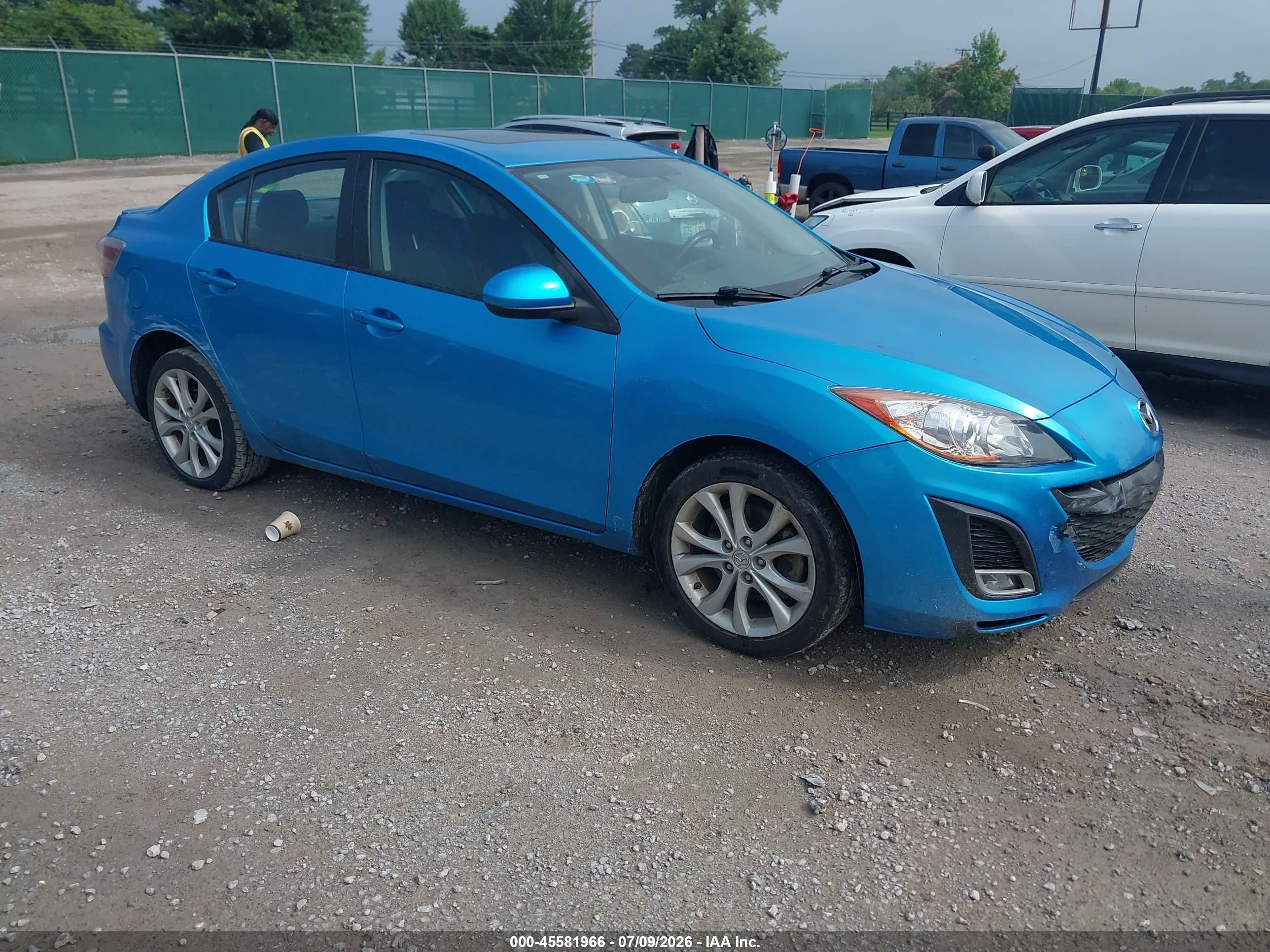 2010 Mazda Mazda3 S Sport Blue vin: JM1BL1S54A1316396