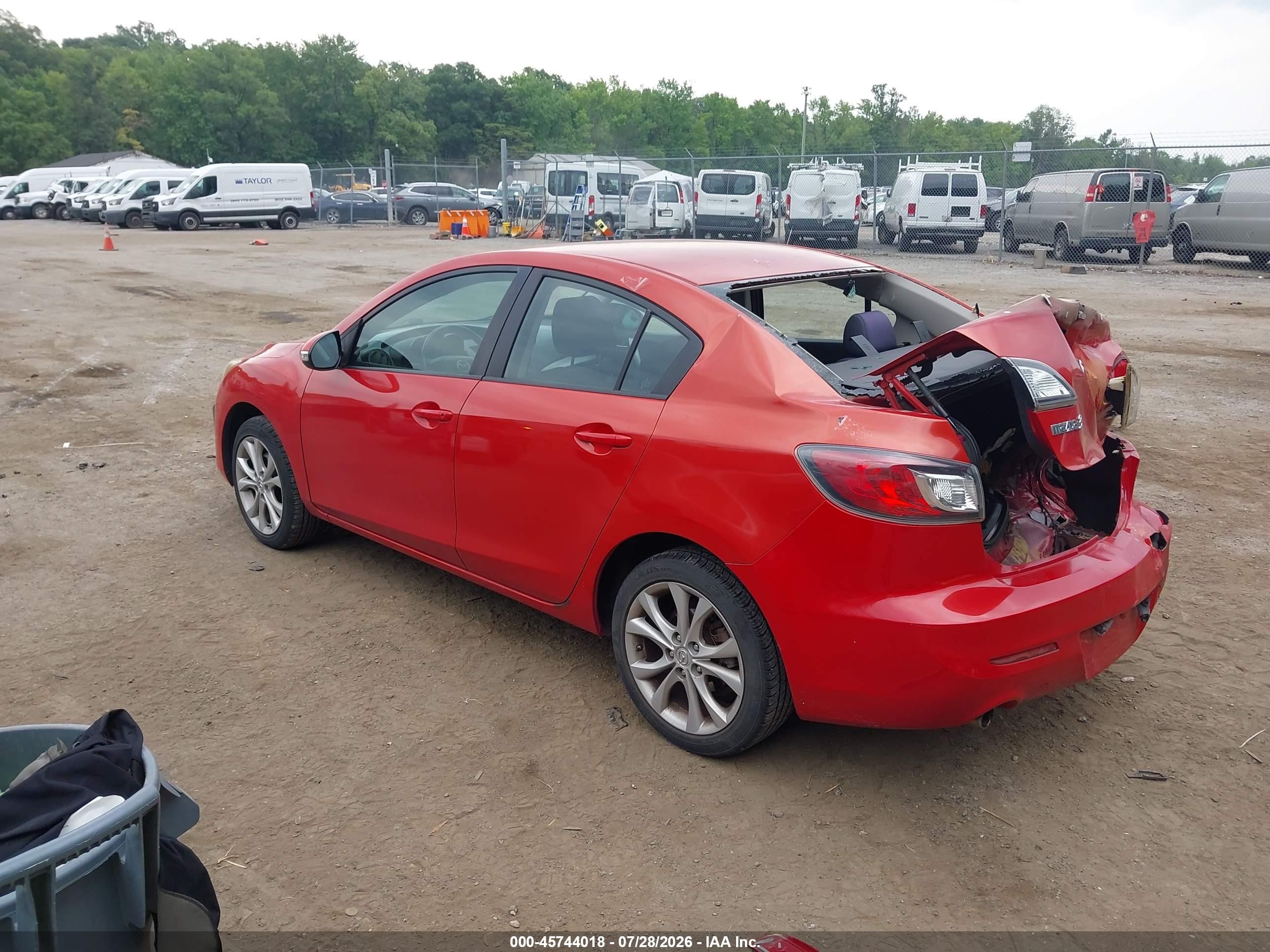 2010 Mazda Mazda3 S Sport Red vin: JM1BL1S56A1102011