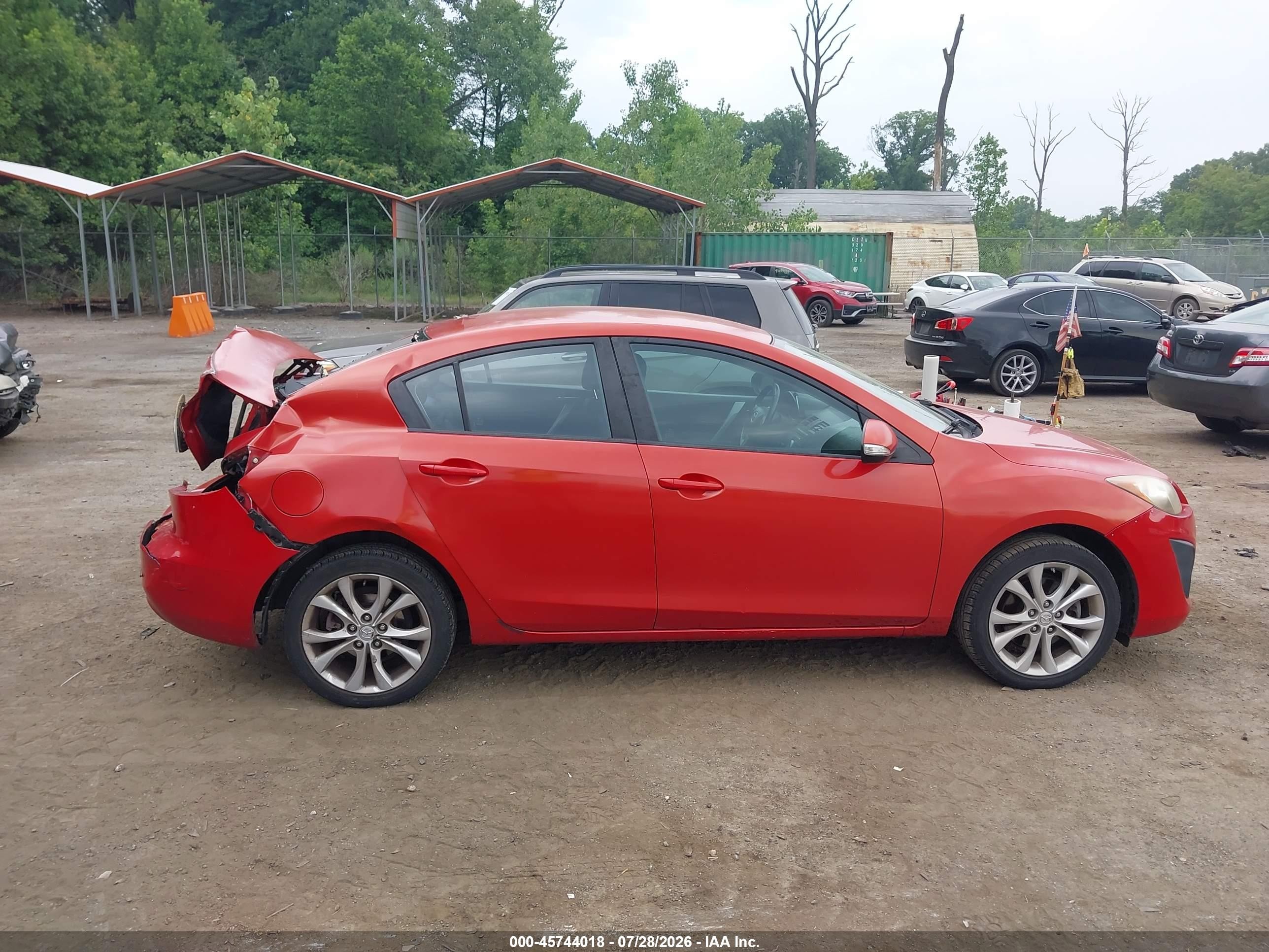 2010 Mazda Mazda3 S Sport Red vin: JM1BL1S56A1102011
