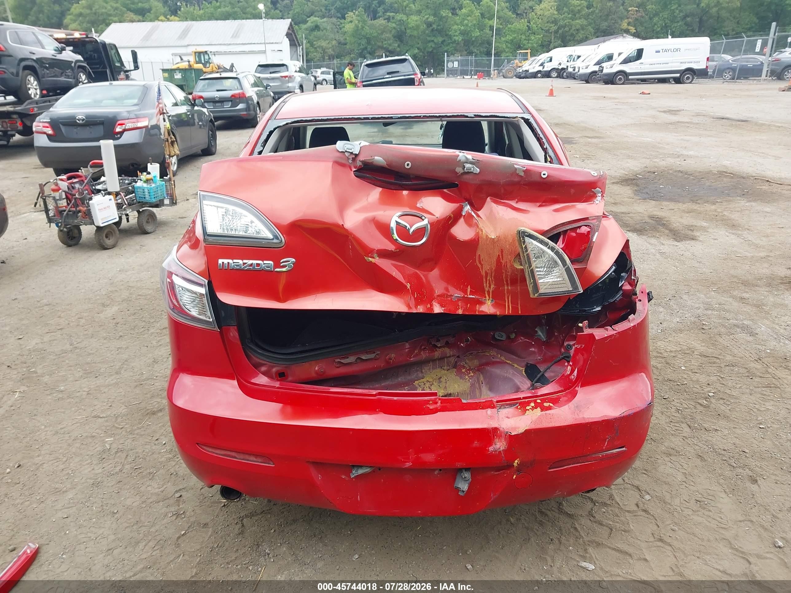 2010 Mazda Mazda3 S Sport Red vin: JM1BL1S56A1102011