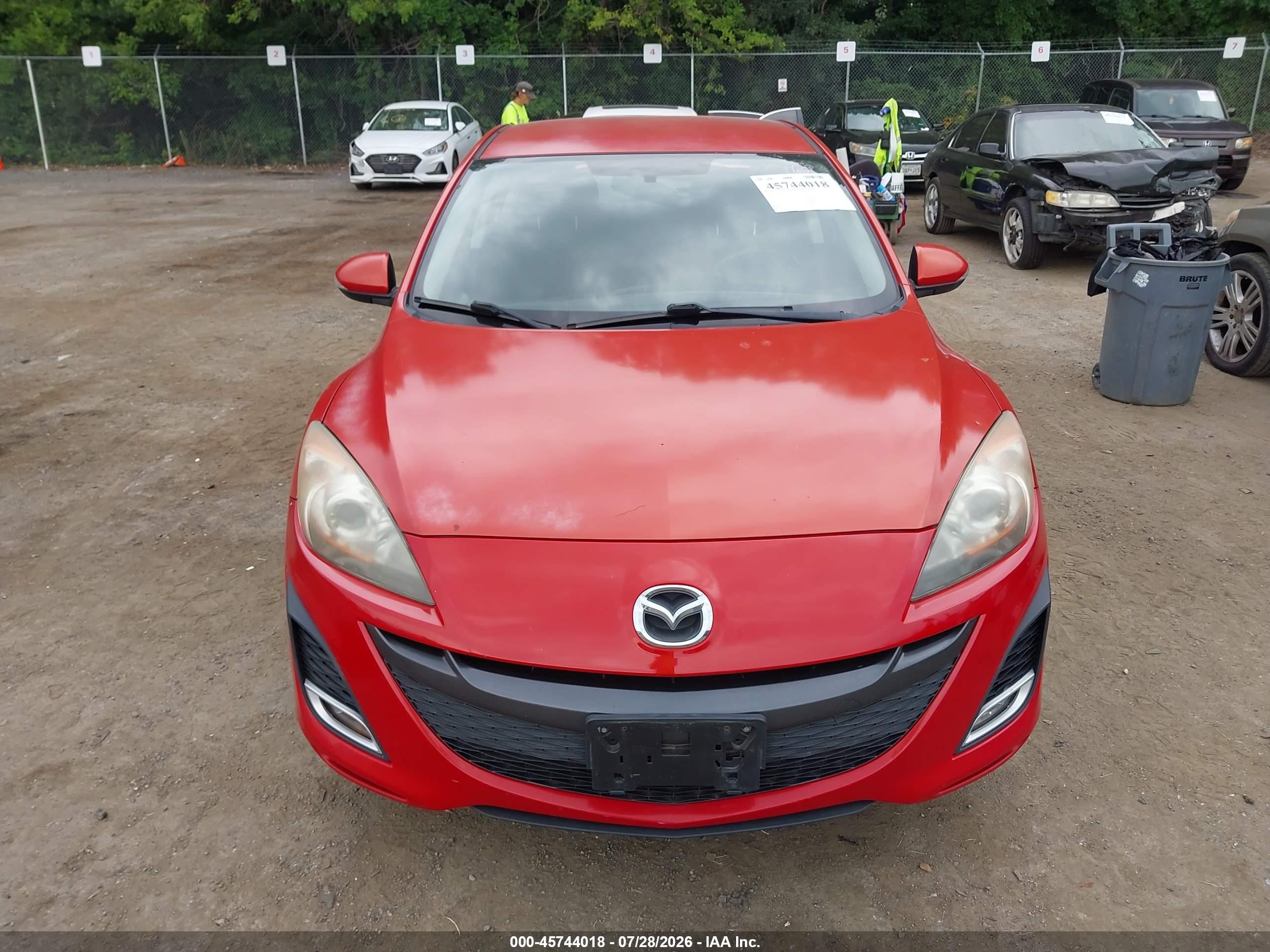2010 Mazda Mazda3 S Sport Red vin: JM1BL1S56A1102011