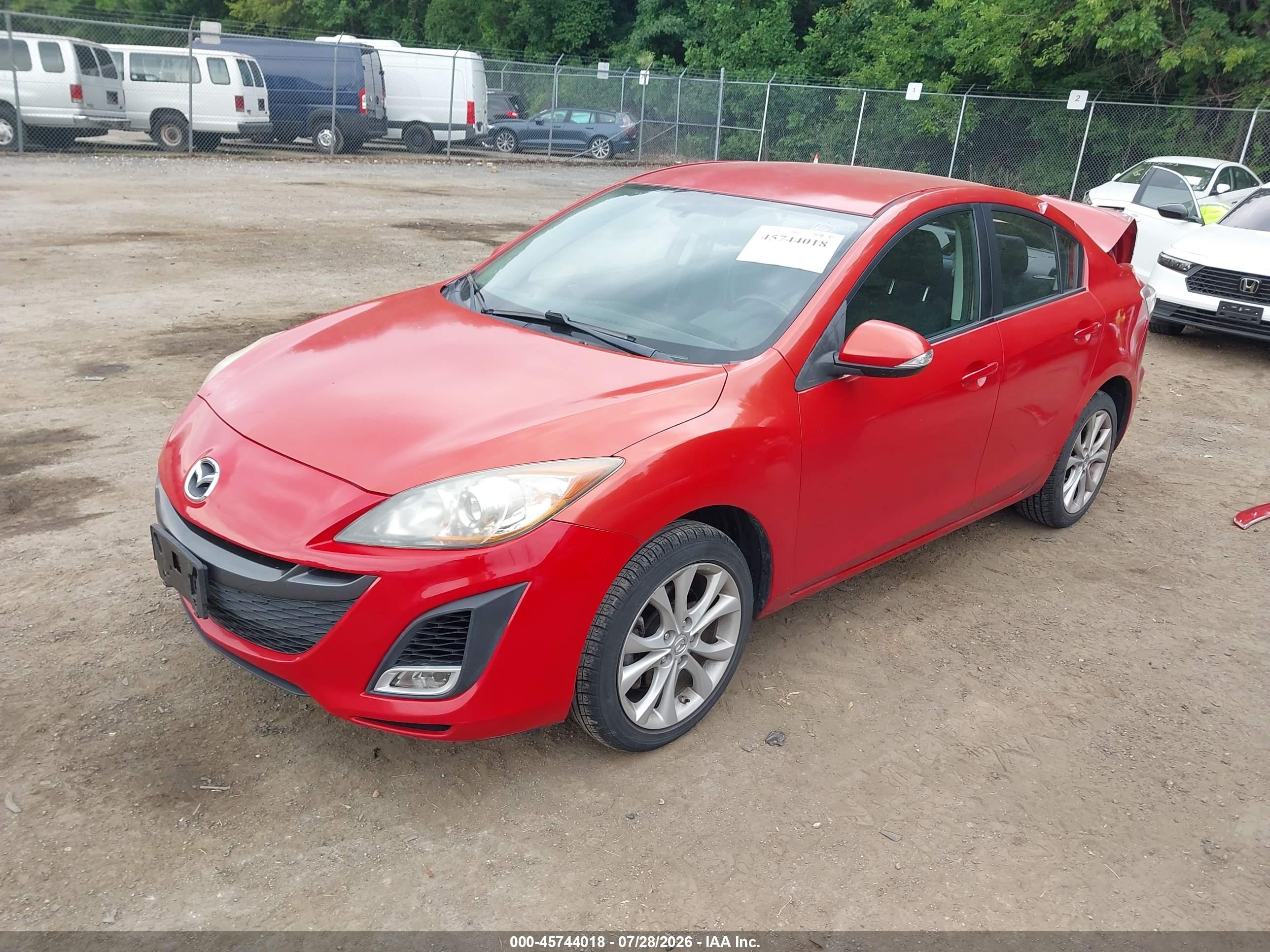 2010 Mazda Mazda3 S Sport Red vin: JM1BL1S56A1102011