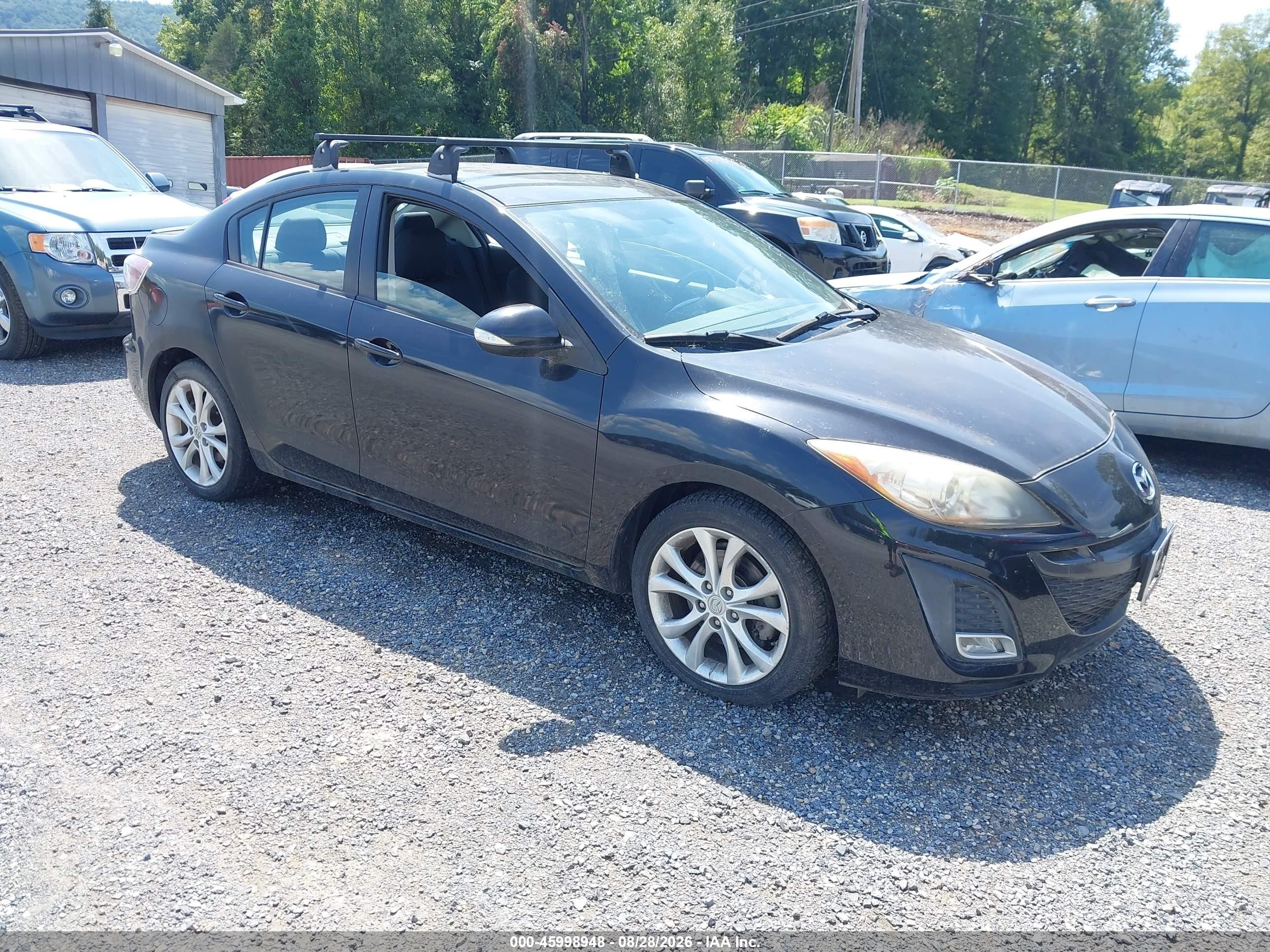 2010 Mazda Mazda3 S Sport Black vin: JM1BL1S57A1101238