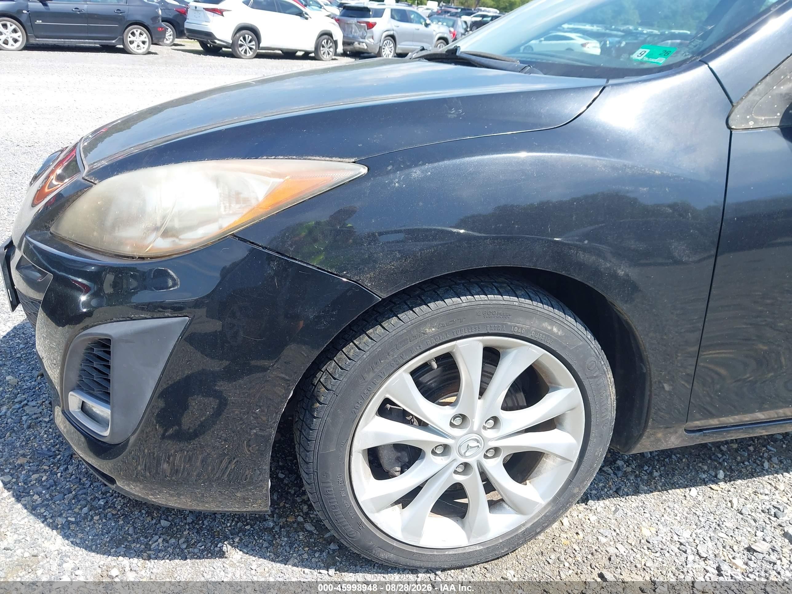 2010 Mazda Mazda3 S Sport Черный vin: JM1BL1S57A1101238