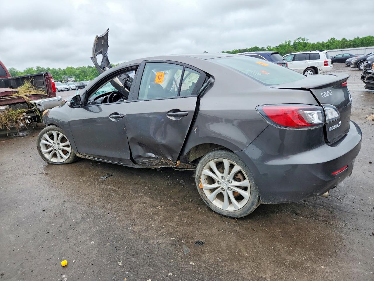 2010 Mazda 3 S Gray vin: JM1BL1S57A1183665