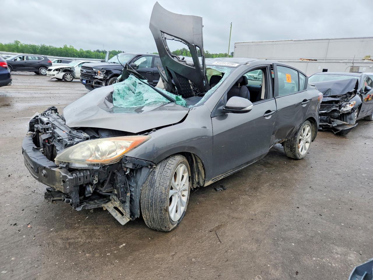 2010 Mazda 3 S Gray vin: JM1BL1S57A1183665