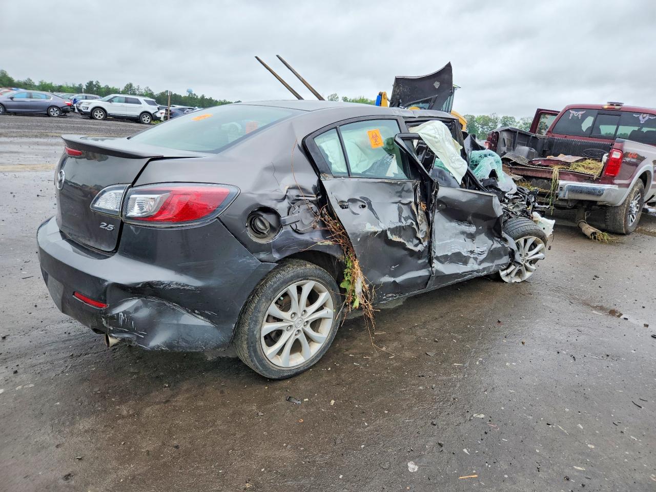 2010 Mazda 3 S Gray vin: JM1BL1S57A1183665