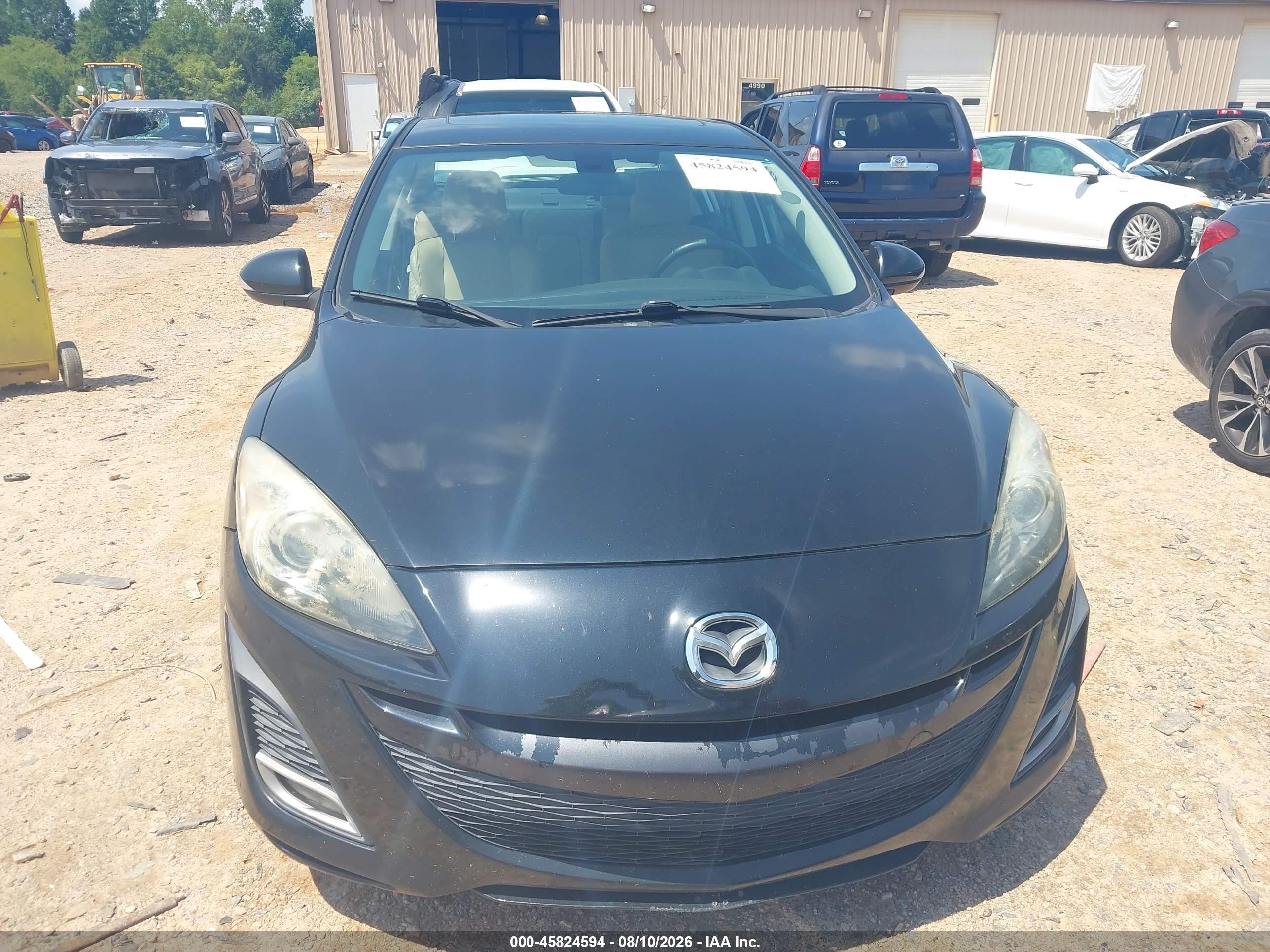 2010 Mazda Mazda3 S Grand Touring Black vin: JM1BL1S57A1224778