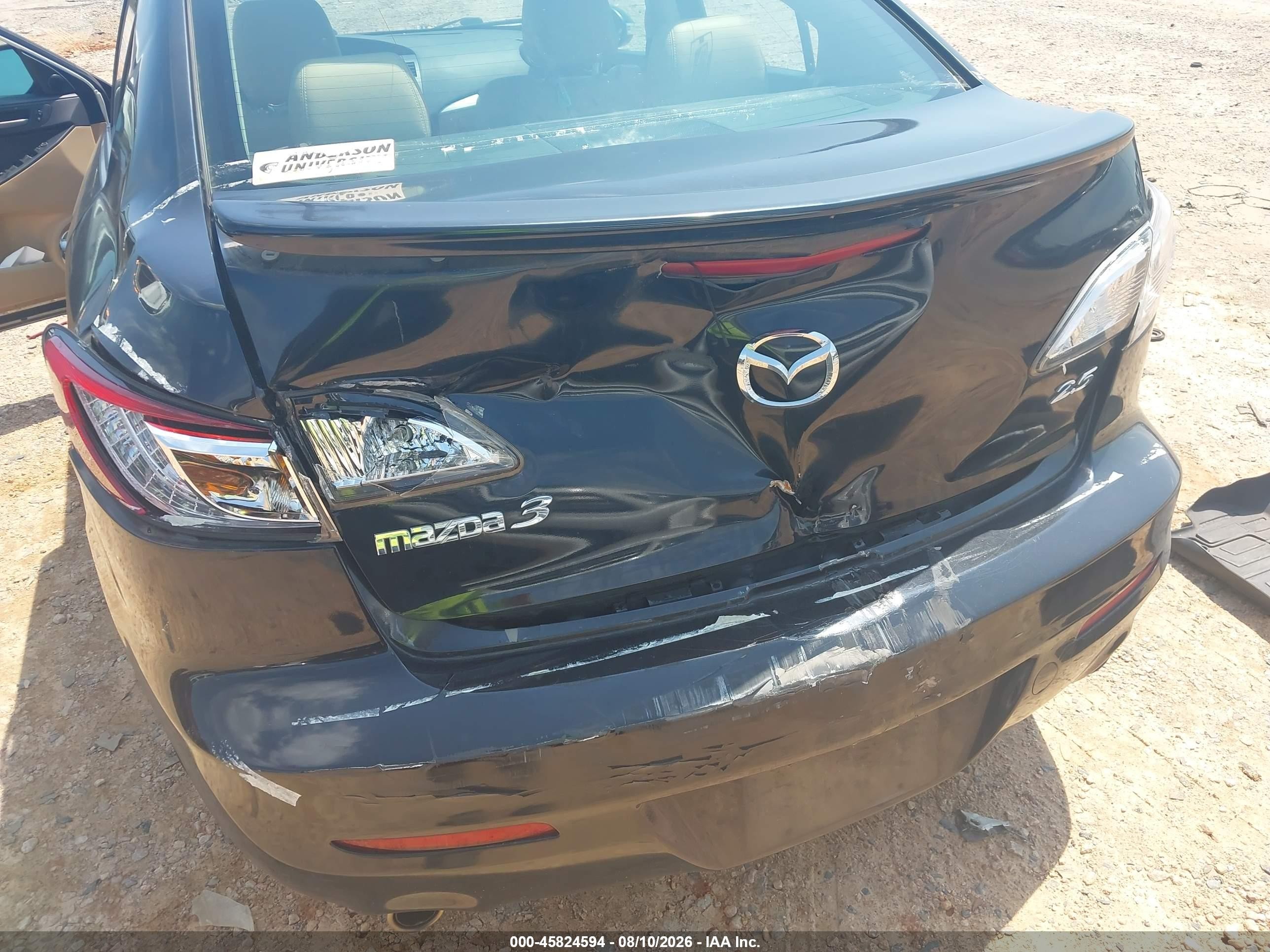 2010 Mazda Mazda3 S Grand Touring Black vin: JM1BL1S57A1224778