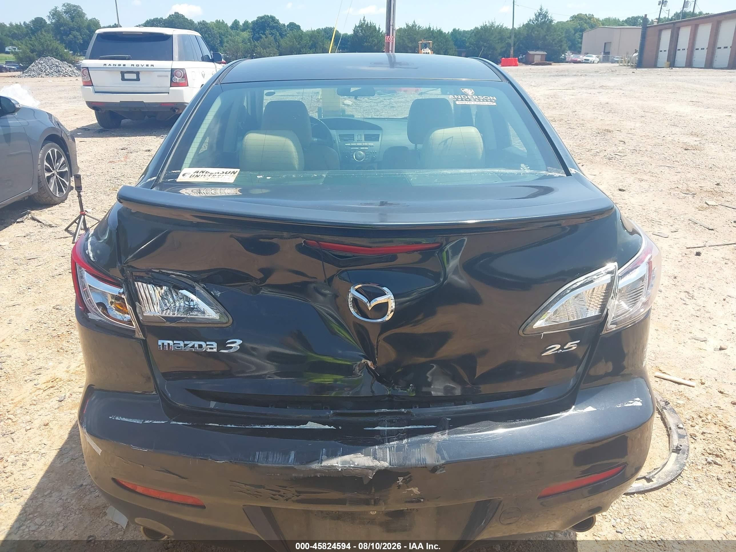 2010 Mazda Mazda3 S Grand Touring Black vin: JM1BL1S57A1224778