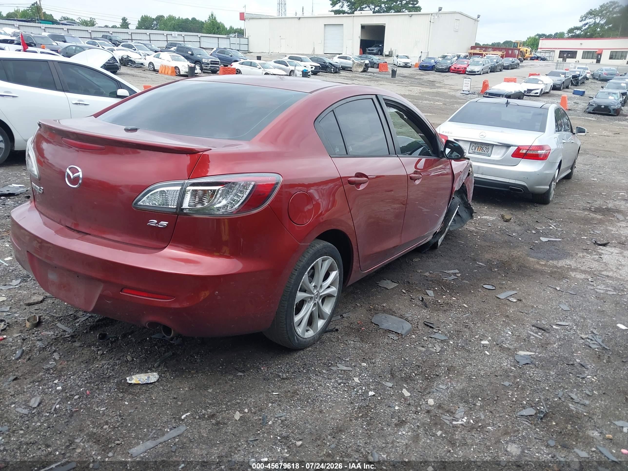 2010 Mazda Mazda3 S Grand Touring Red vin: JM1BL1S58A1100440
