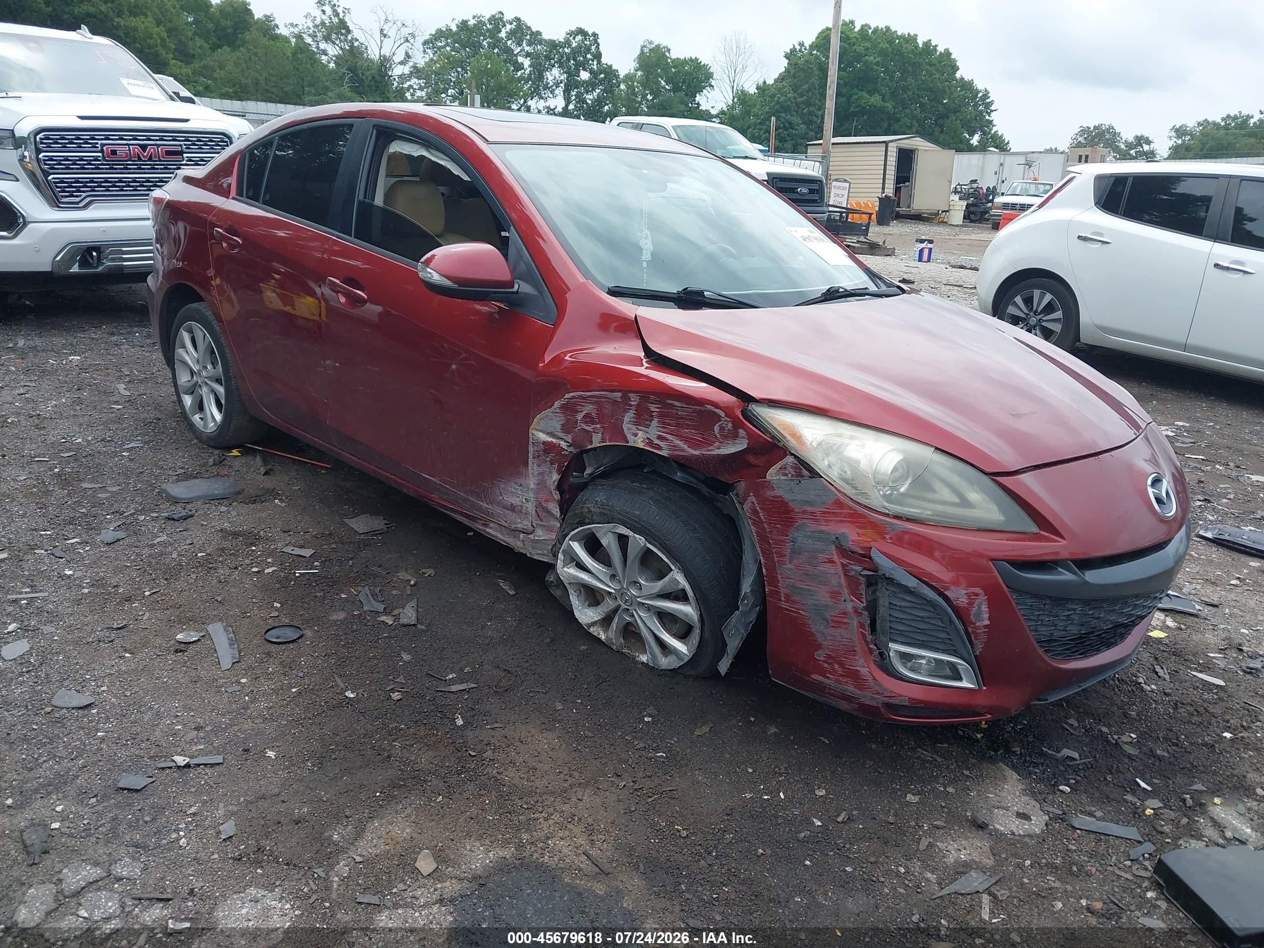 2010 Mazda Mazda3 S Grand Touring Красный vin: JM1BL1S58A1100440