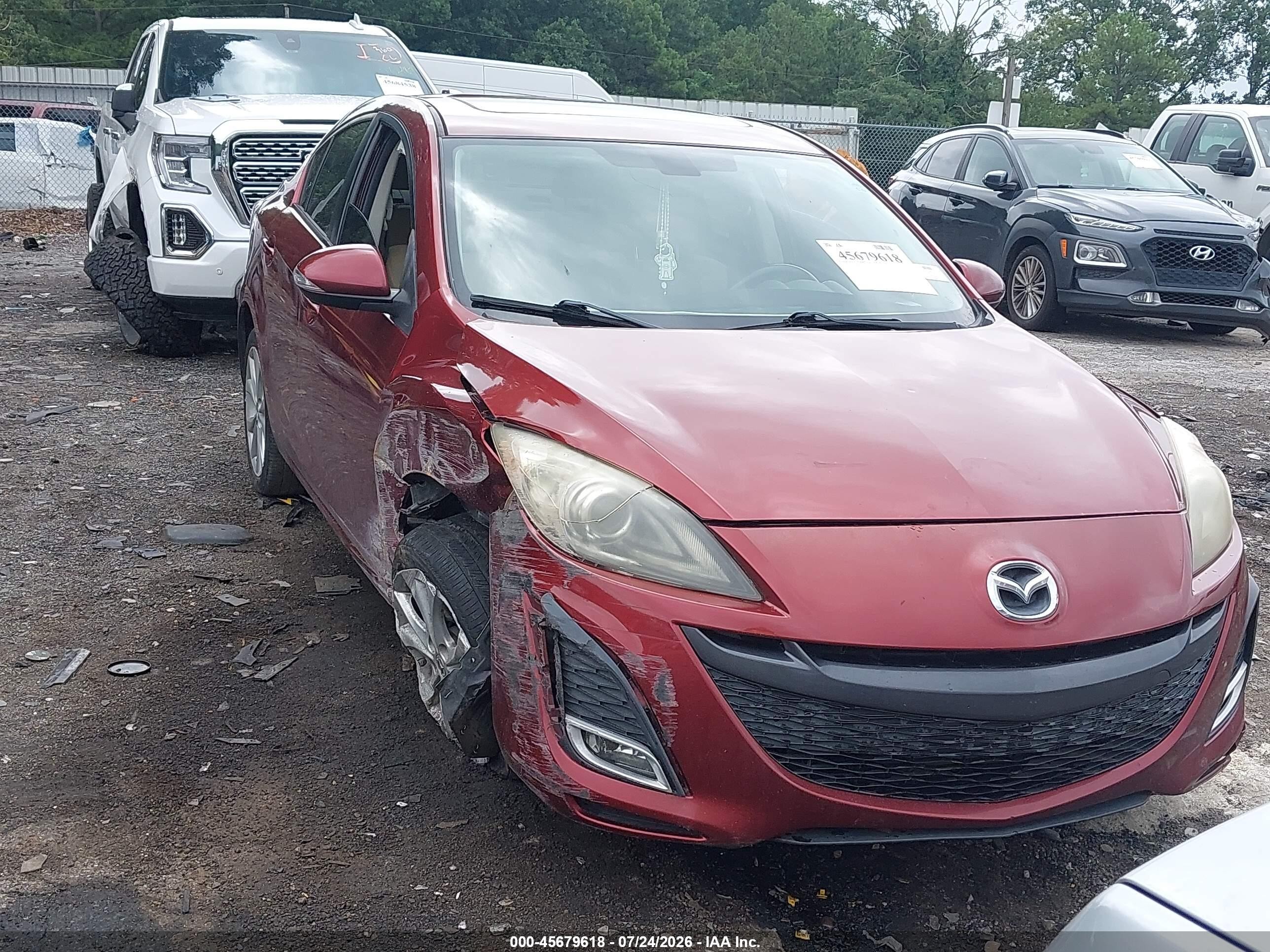 2010 Mazda Mazda3 S Grand Touring Red vin: JM1BL1S58A1100440
