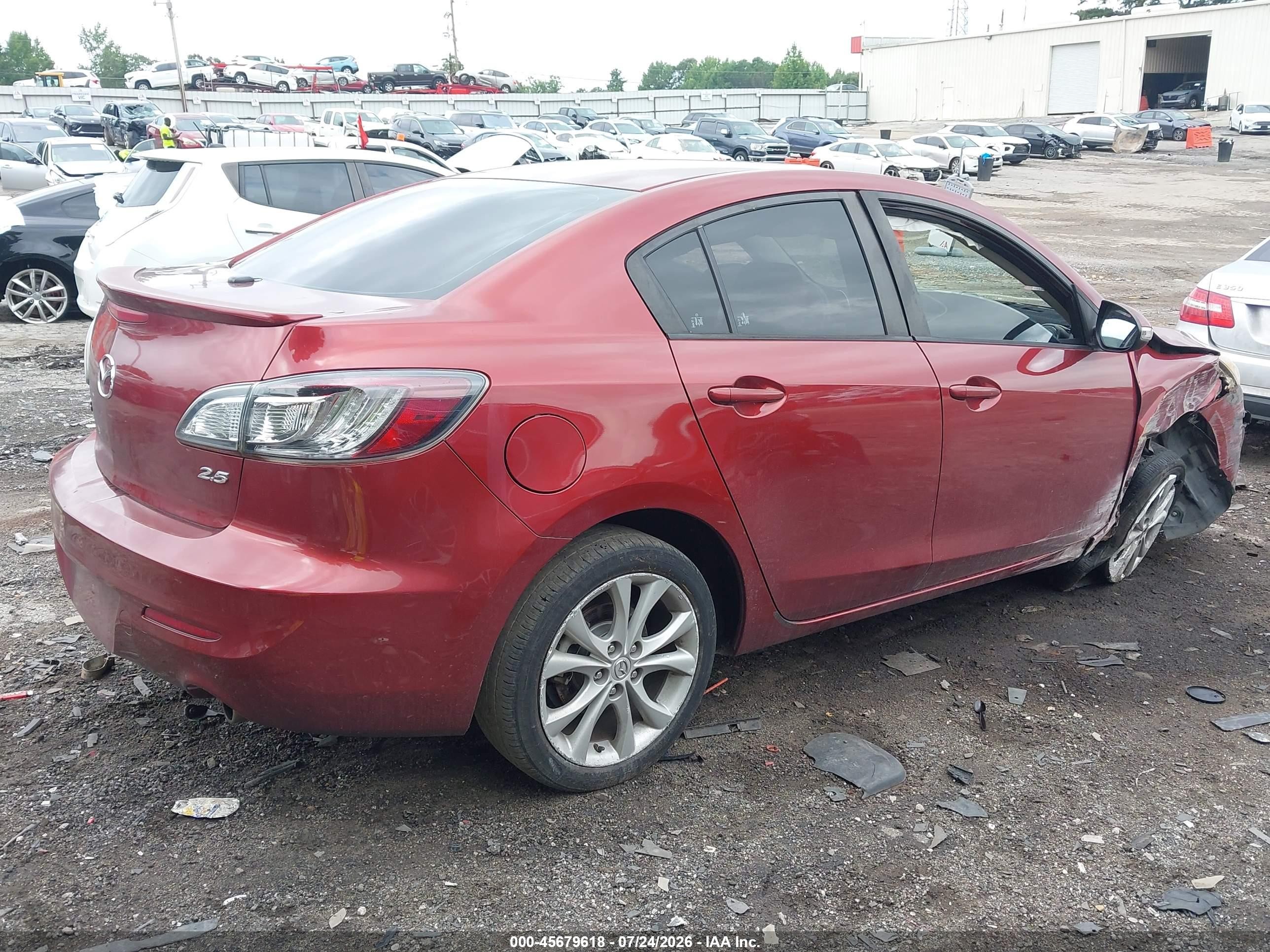 2010 Mazda Mazda3 S Grand Touring Red vin: JM1BL1S58A1100440