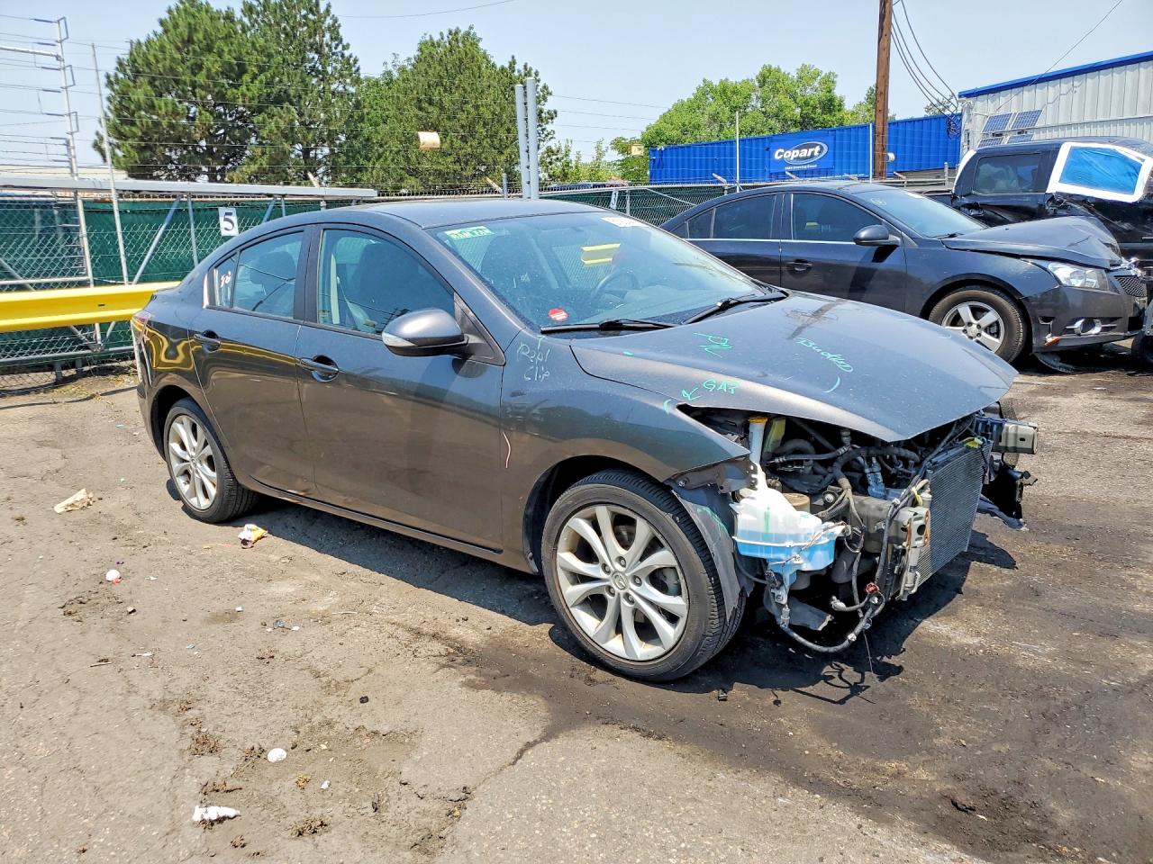2010 Mazda 3 S Gray vin: JM1BL1S58A1223784