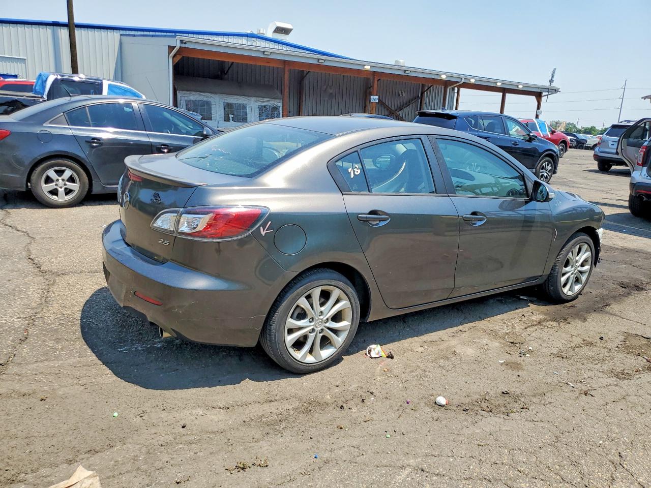 2010 Mazda 3 S Gray vin: JM1BL1S58A1223784