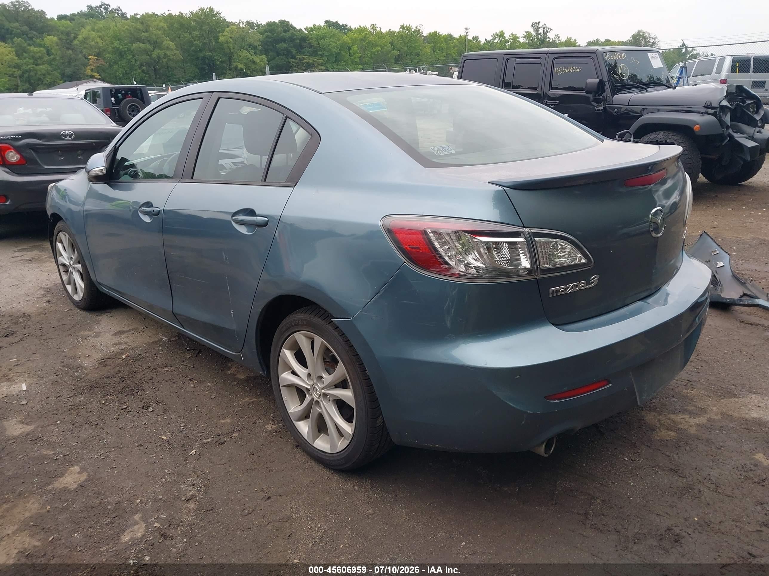 2010 Mazda Mazda3 S Grand Touring Blue vin: JM1BL1S59A1234499