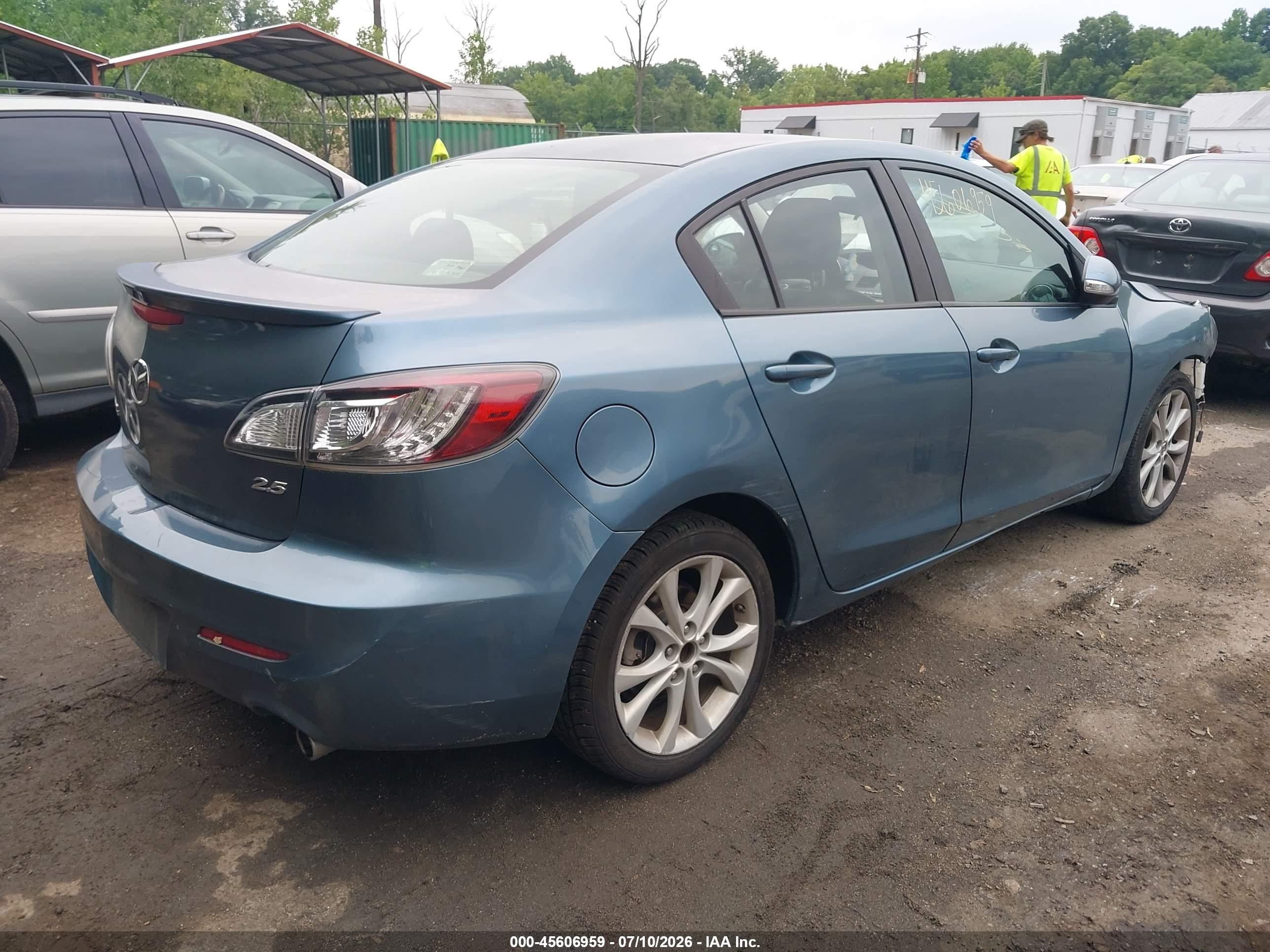 2010 Mazda Mazda3 S Grand Touring Blue vin: JM1BL1S59A1234499