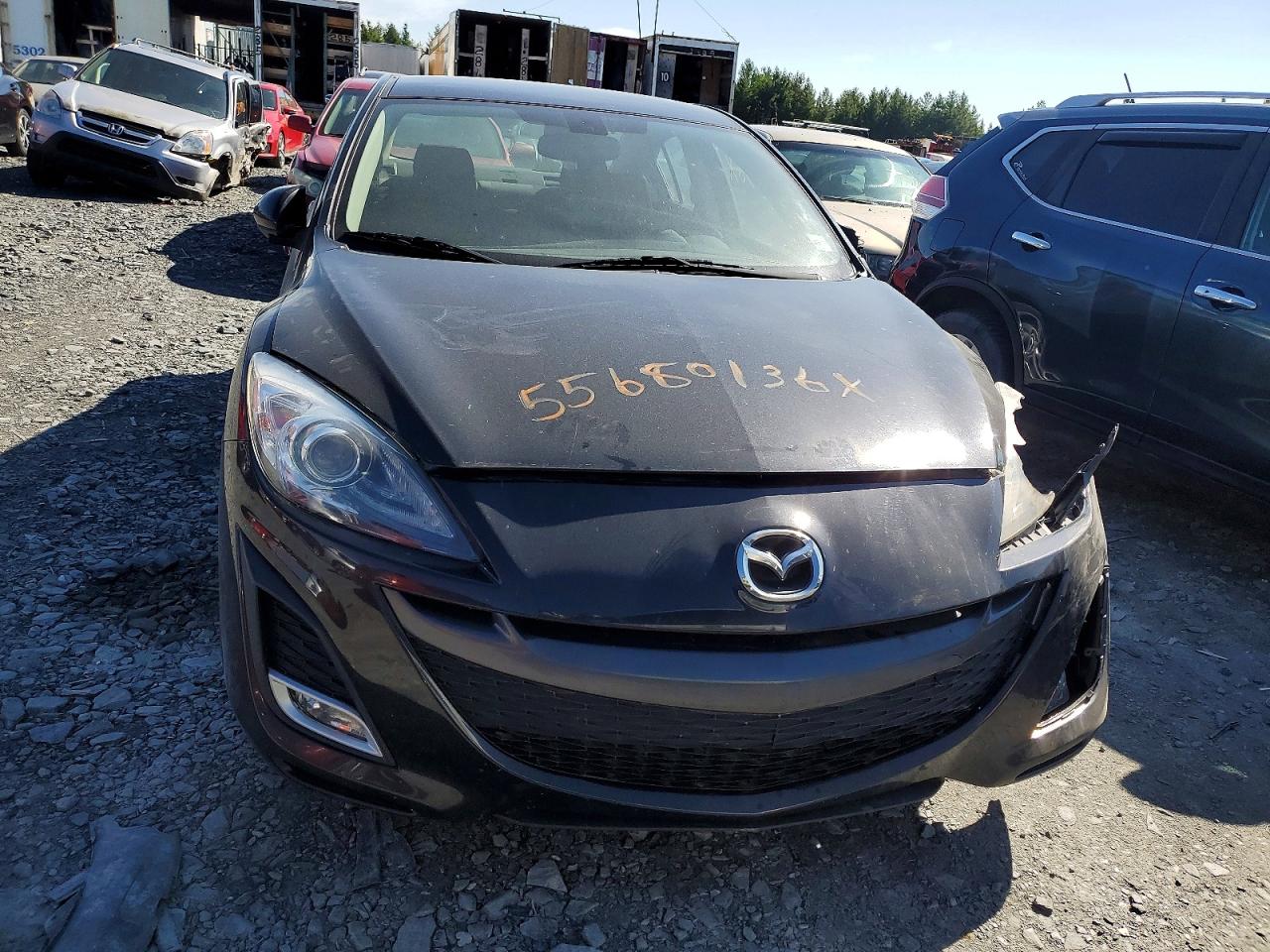 2010 Mazda 3 S Black vin: JM1BL1S5XA1160509