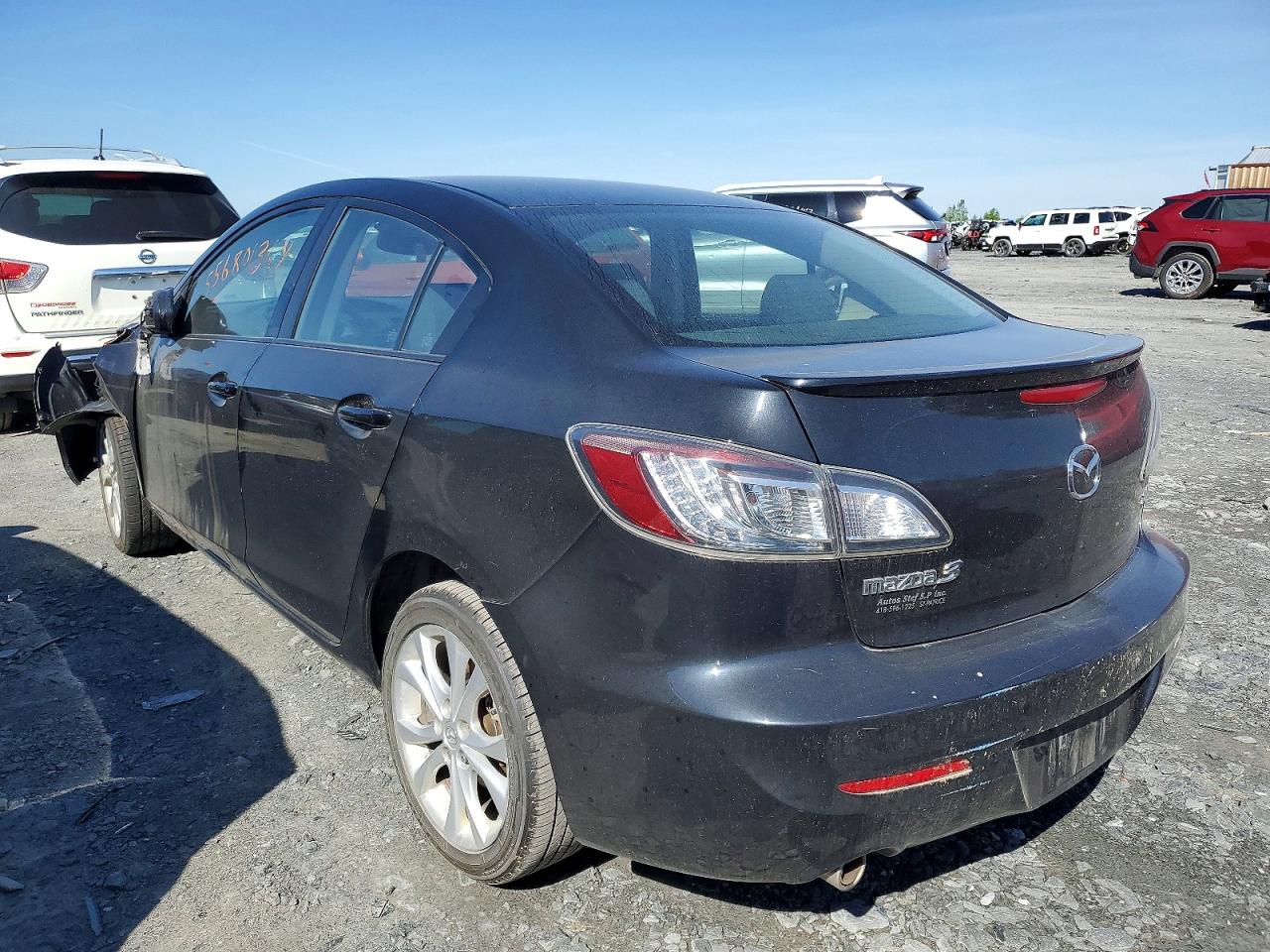 2010 Mazda 3 S Black vin: JM1BL1S5XA1160509