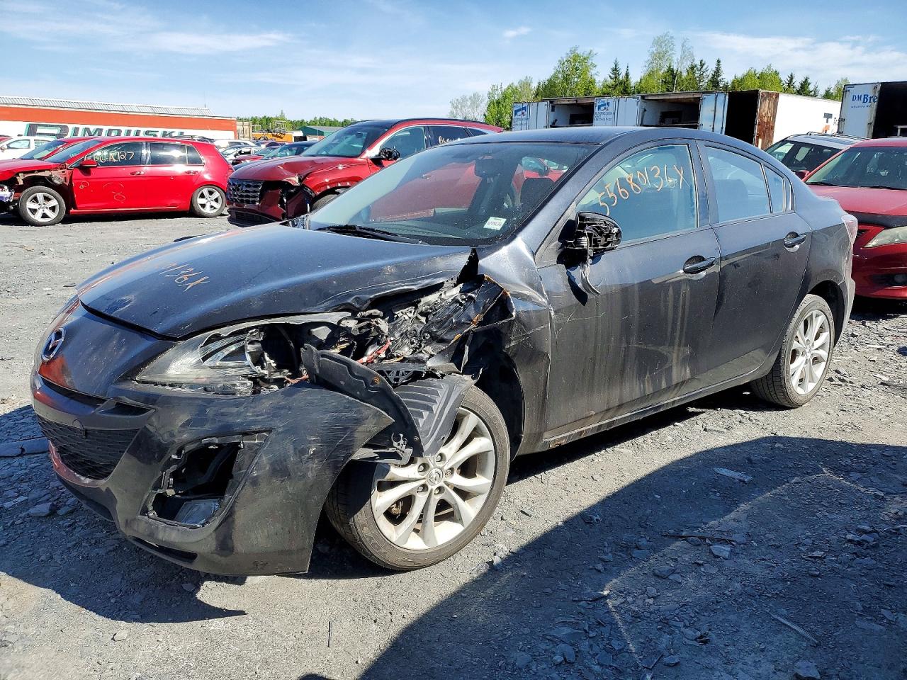 2010 Mazda 3 S Черный vin: JM1BL1S5XA1160509