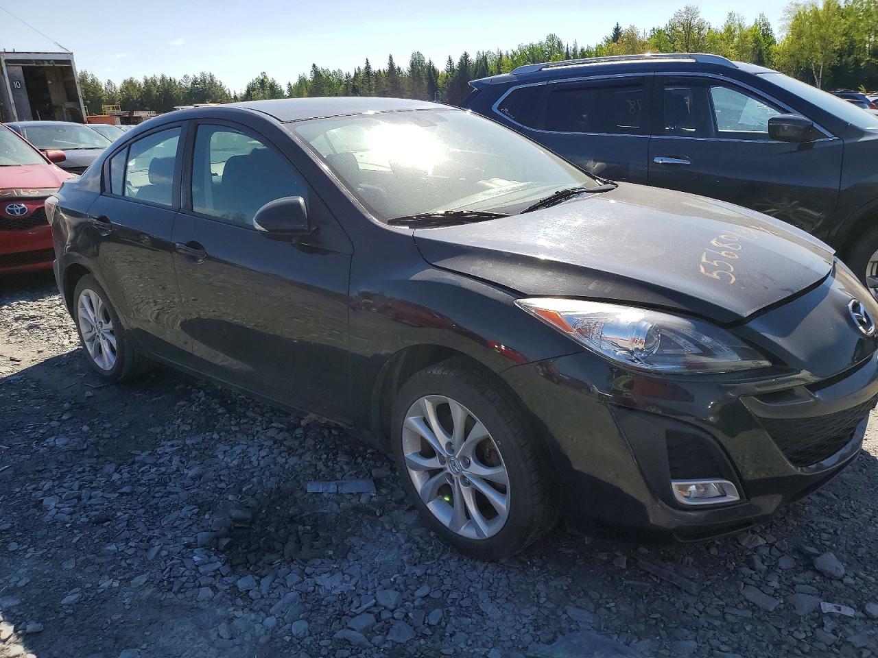2010 Mazda 3 S Black vin: JM1BL1S5XA1160509