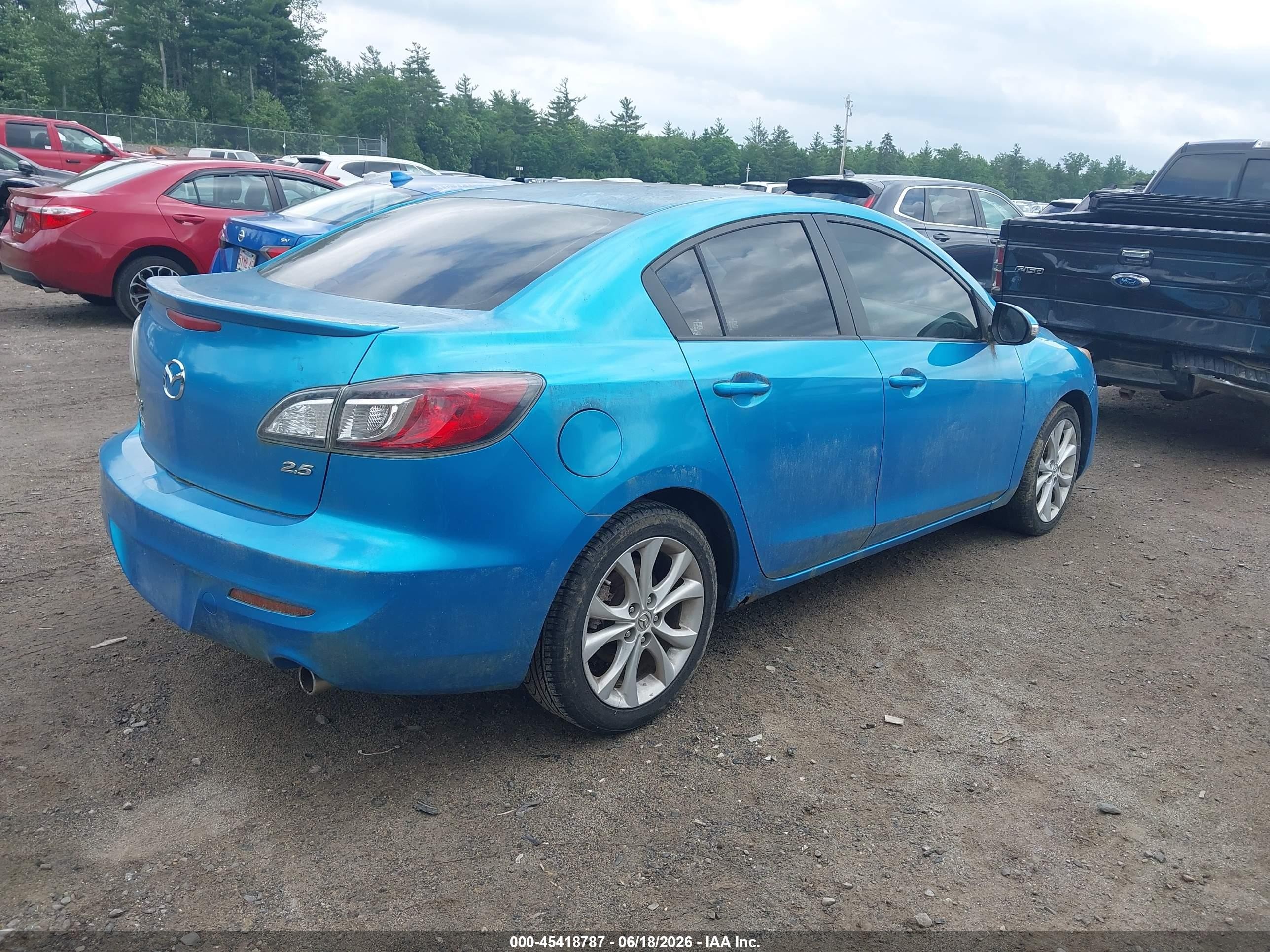 2010 Mazda Mazda3 S Sport Blue vin: JM1BL1S5XA1172191