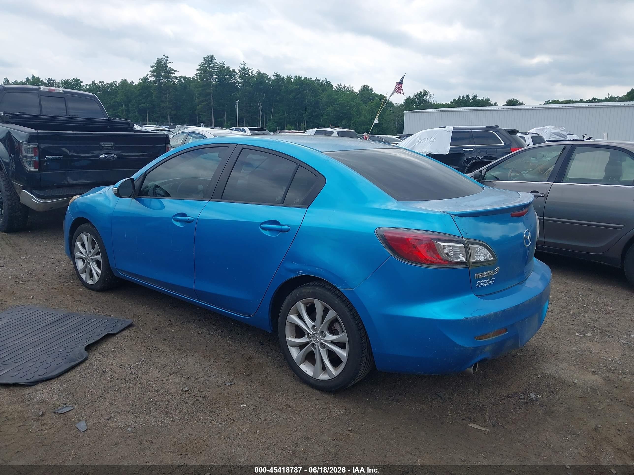 2010 Mazda Mazda3 S Sport Blue vin: JM1BL1S5XA1172191
