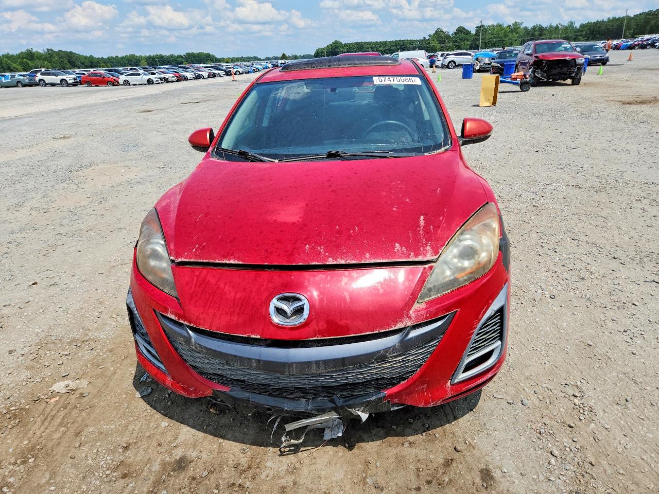 2010 Mazda 3 S Red vin: JM1BL1S5XA1191050
